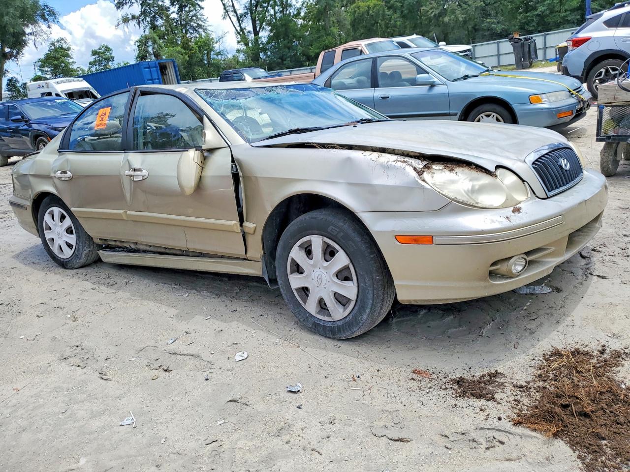 2004 Hyundai Sonata Gl Gold vin: KMHWF25H94A941106