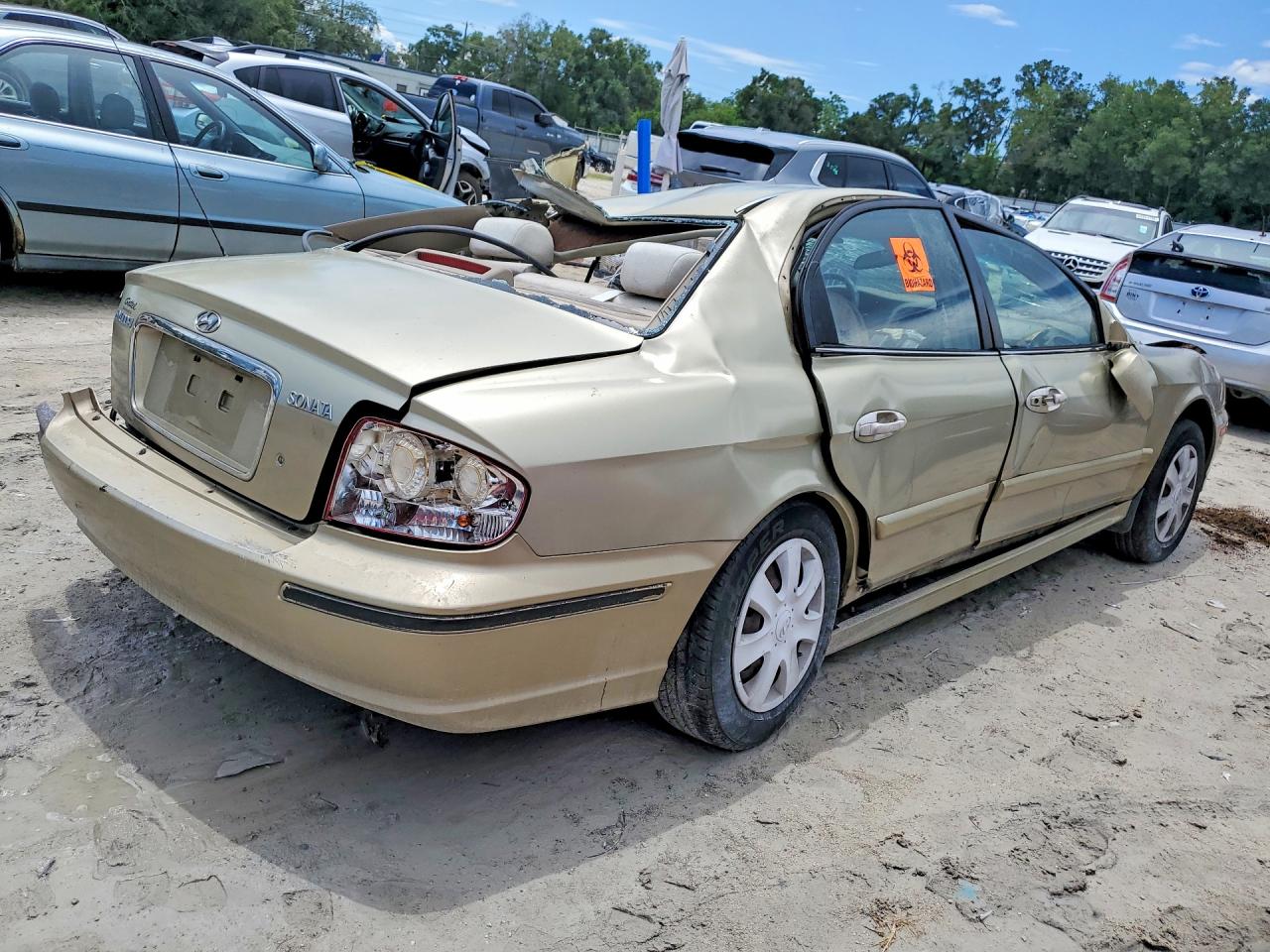 2004 Hyundai Sonata Gl Gold vin: KMHWF25H94A941106
