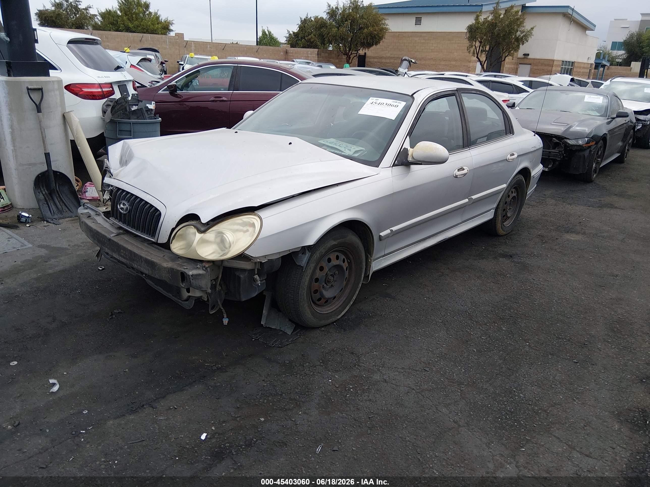 2005 Hyundai Sonata Gl V6 Silver vin: KMHWF25H95A105166
