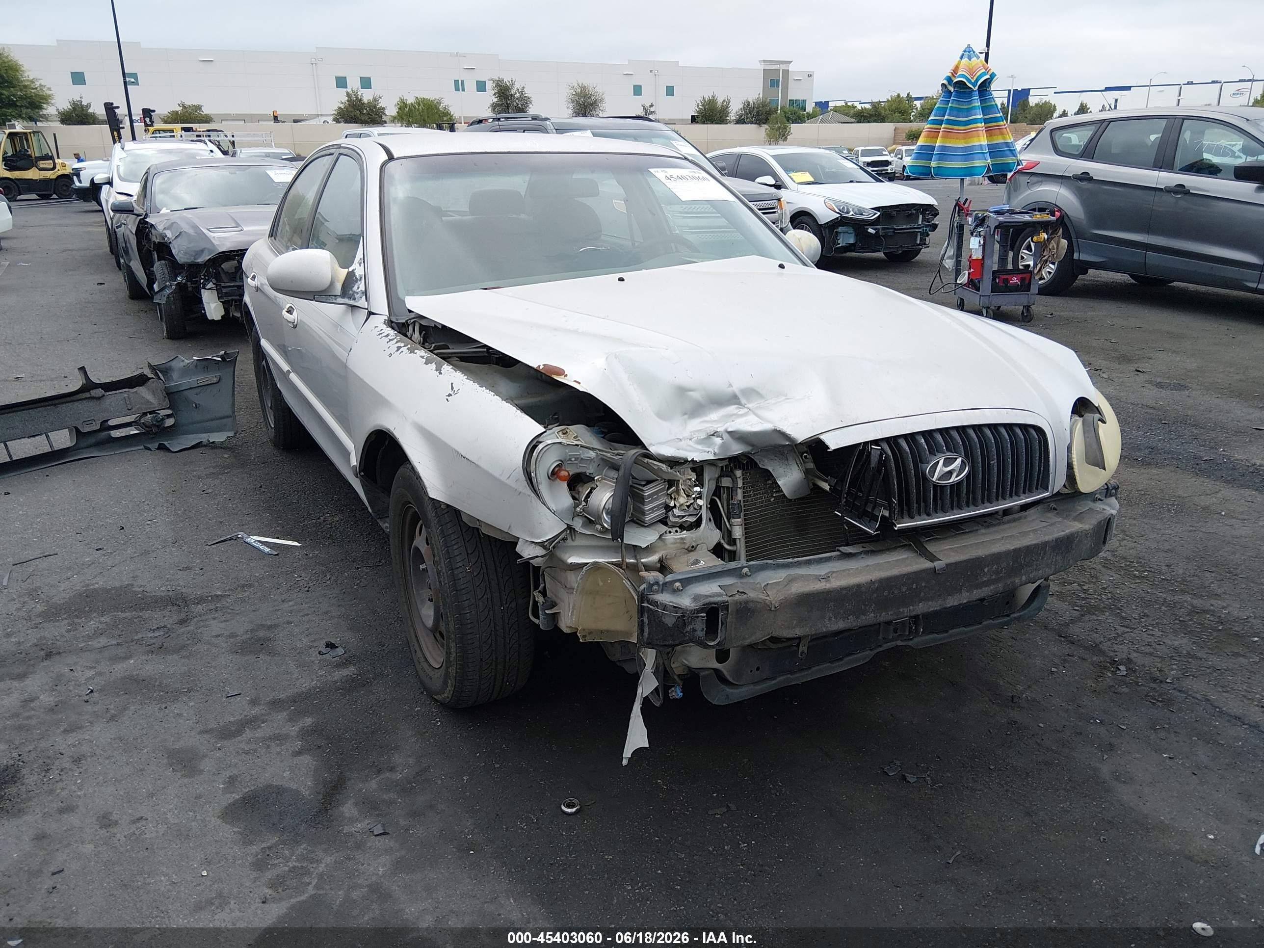 2005 Hyundai Sonata Gl V6 Silver vin: KMHWF25H95A105166