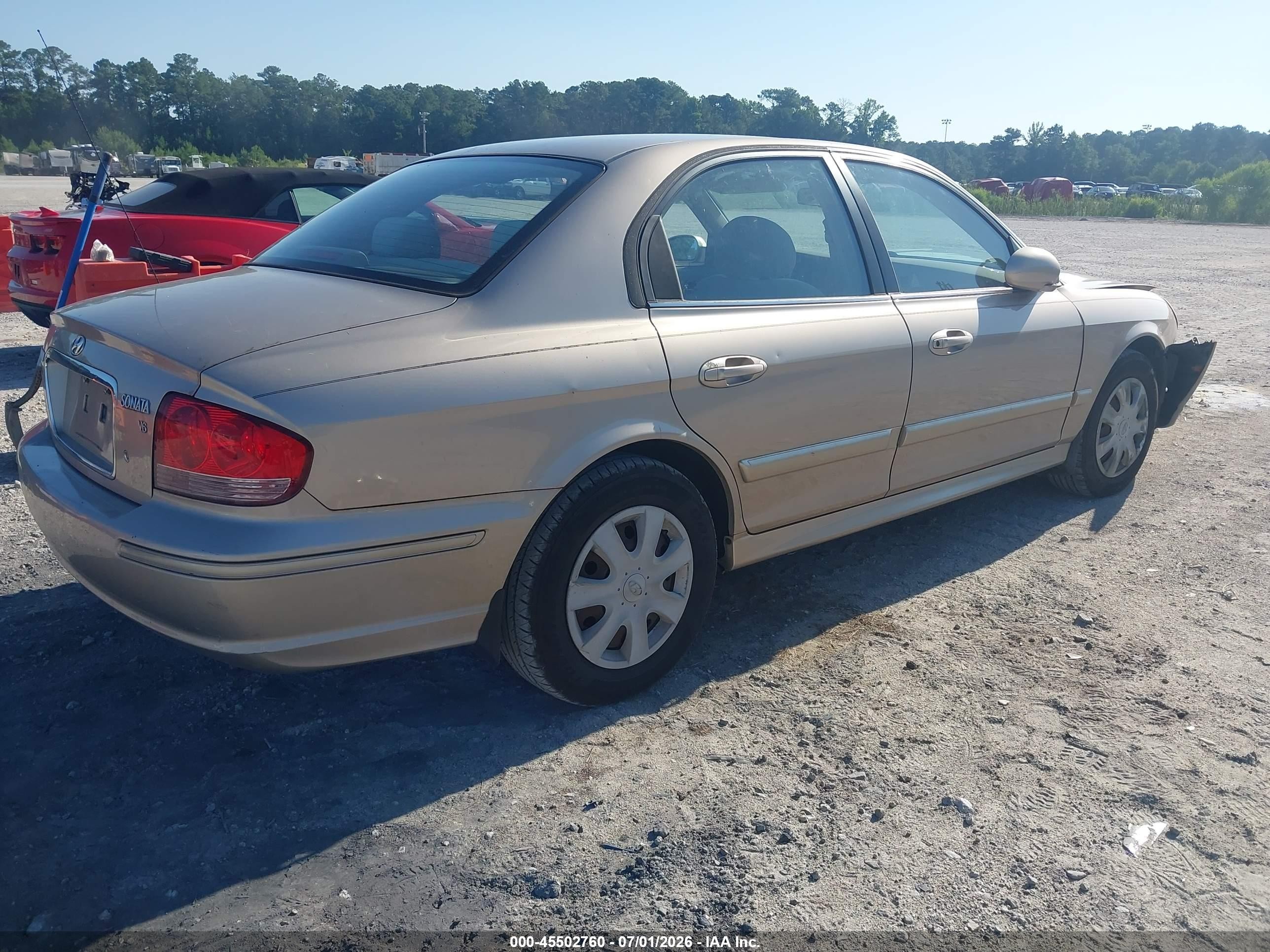 2005 Hyundai Sonata Gl V6 Желто-коричневый vin: KMHWF25H95A131329