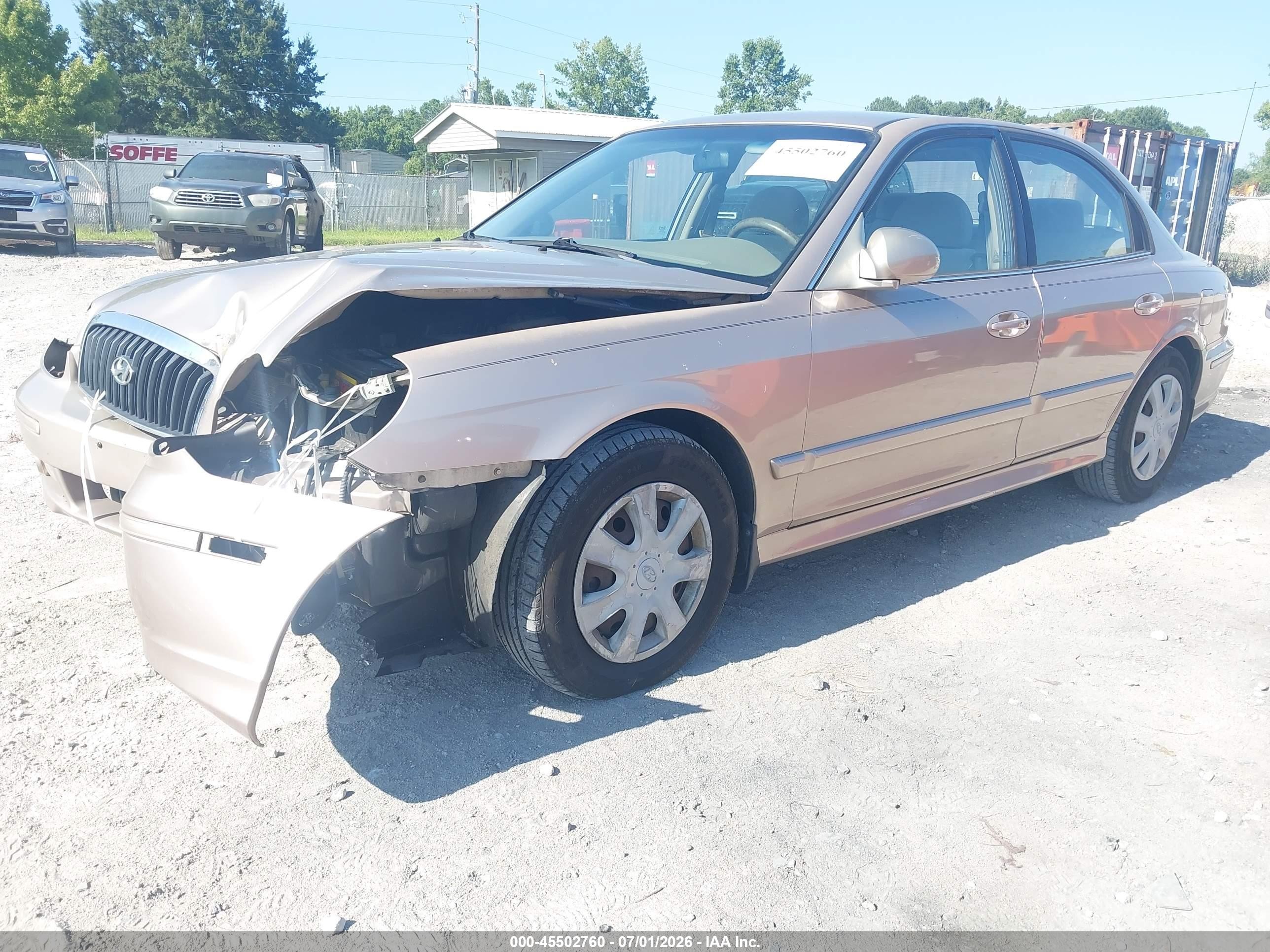 2005 Hyundai Sonata Gl V6 Желто-коричневый vin: KMHWF25H95A131329