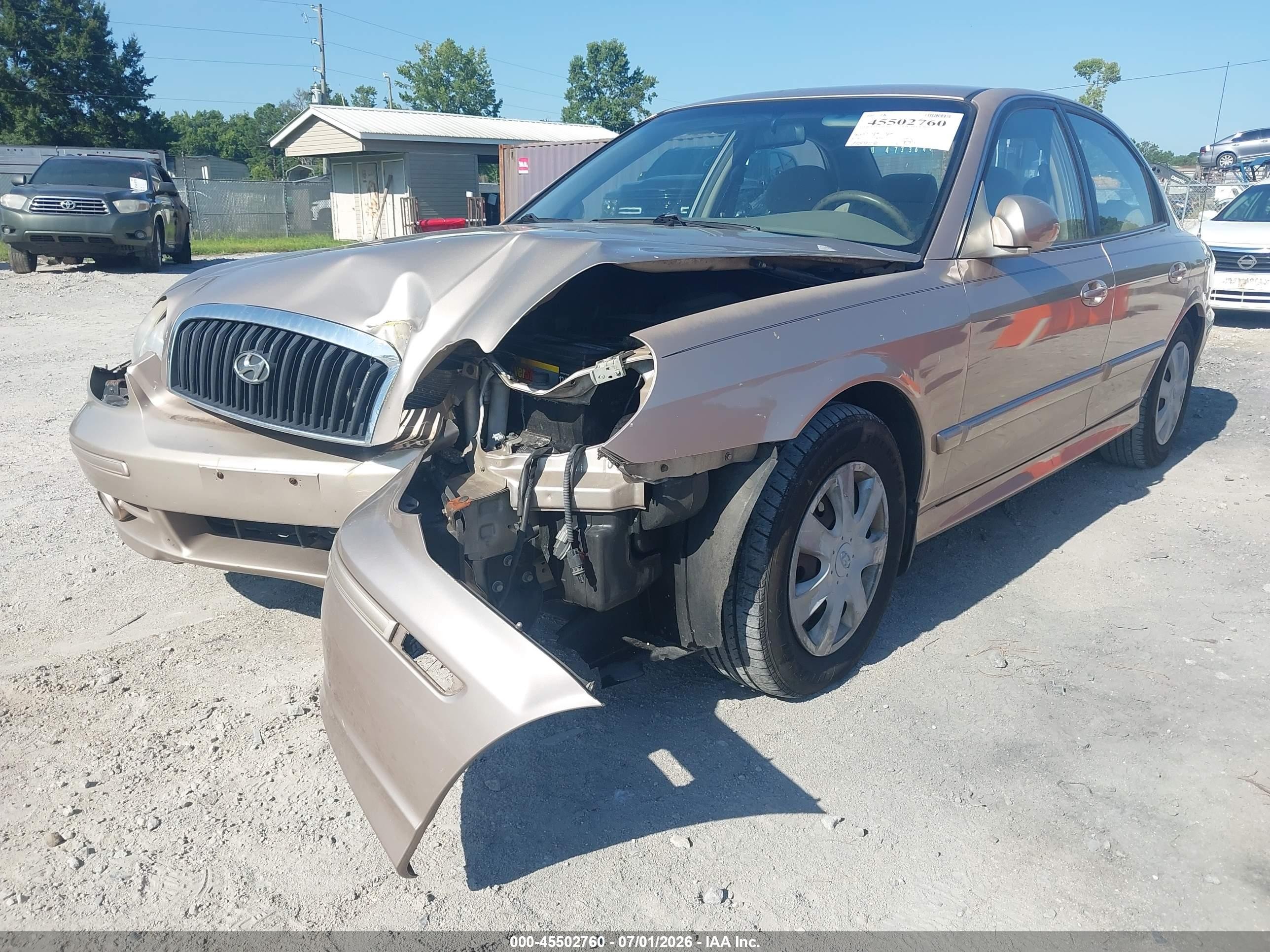 2005 Hyundai Sonata Gl V6 Желто-коричневый vin: KMHWF25H95A131329