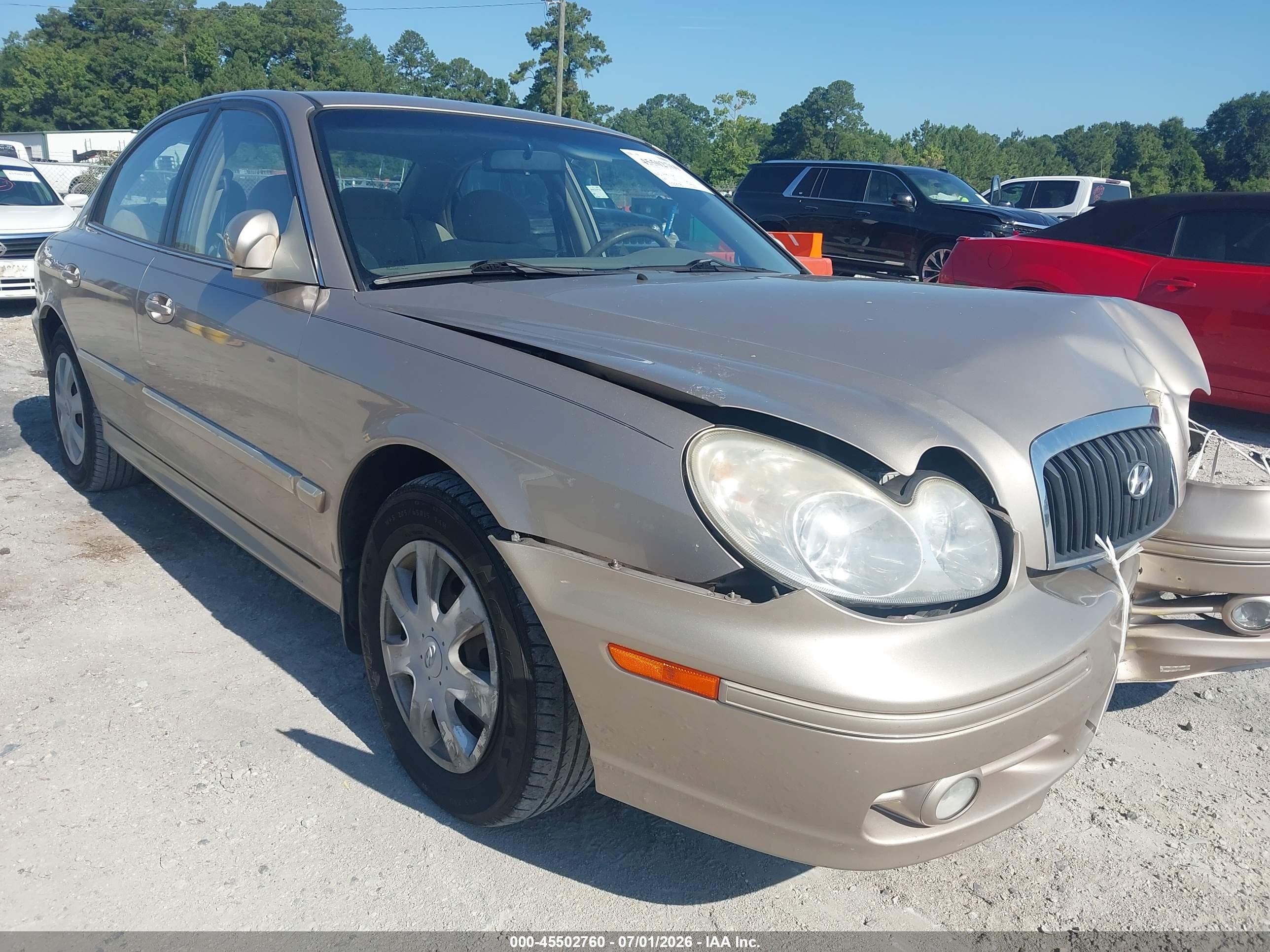 2005 Hyundai Sonata Gl V6 Желто-коричневый vin: KMHWF25H95A131329