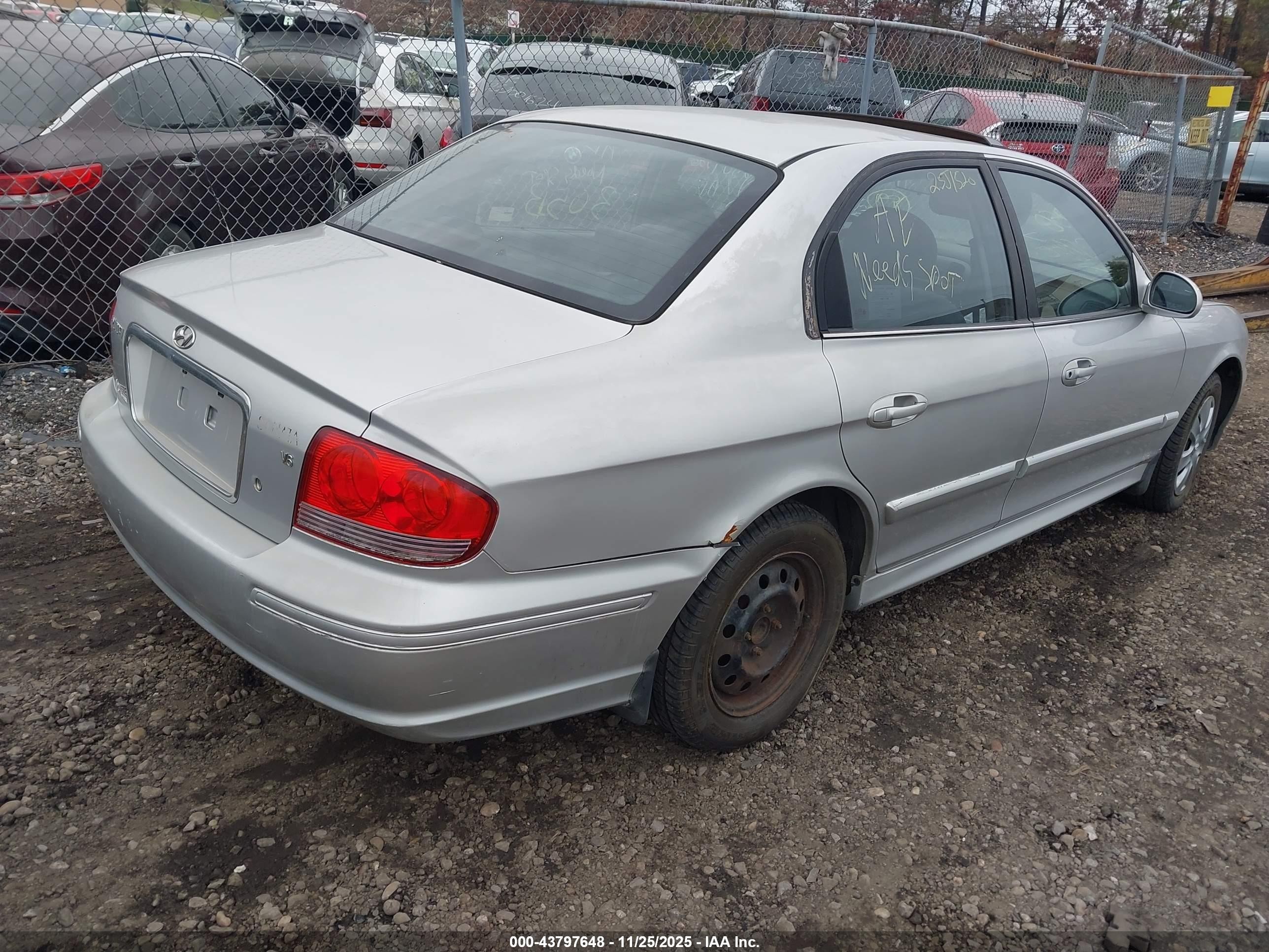 2002 Hyundai Sonata Gls Gray vin: KMHWF25HX2A698614