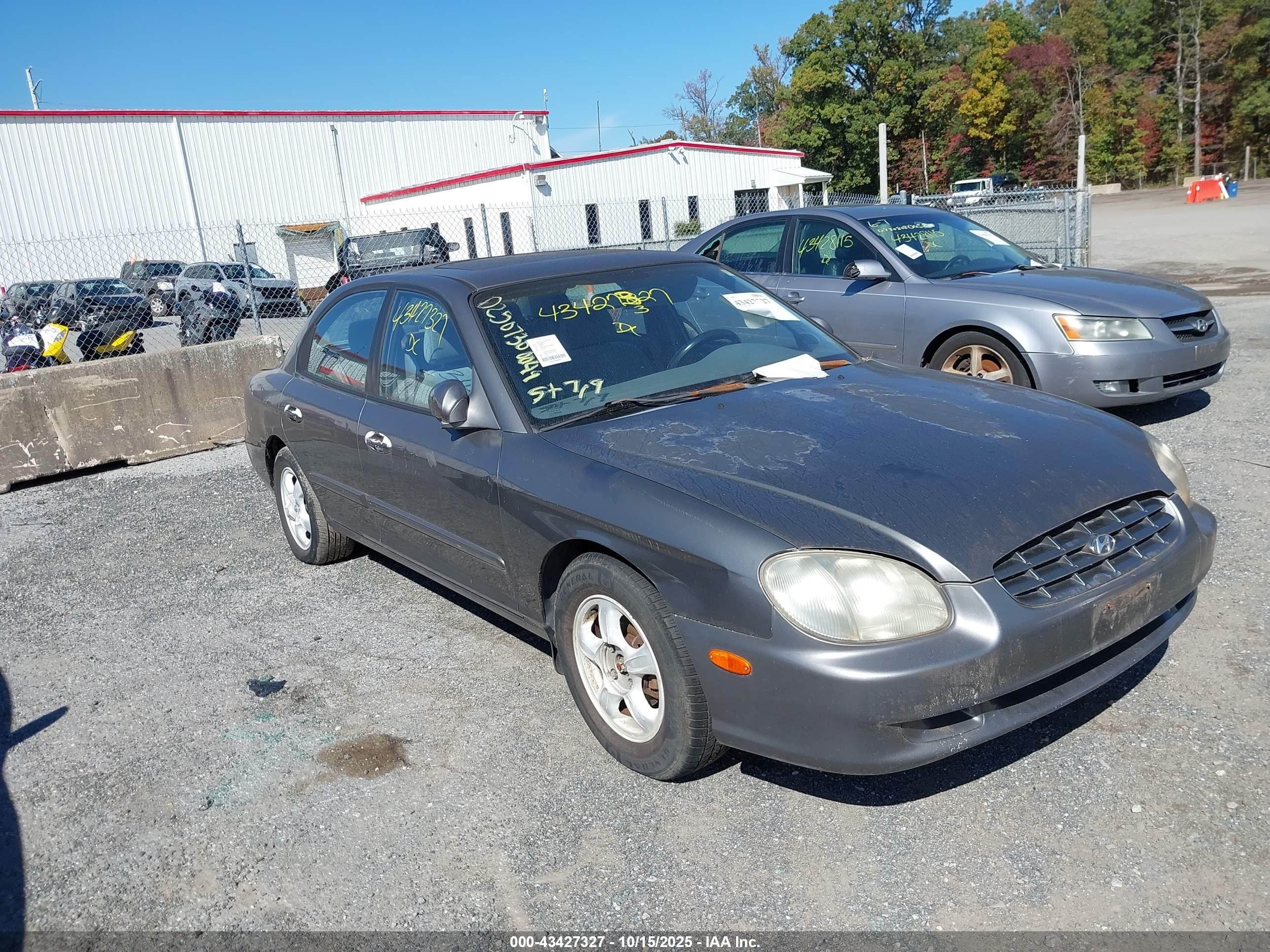 2001 Hyundai Sonata Серый vin: KMHWF25S01A436000