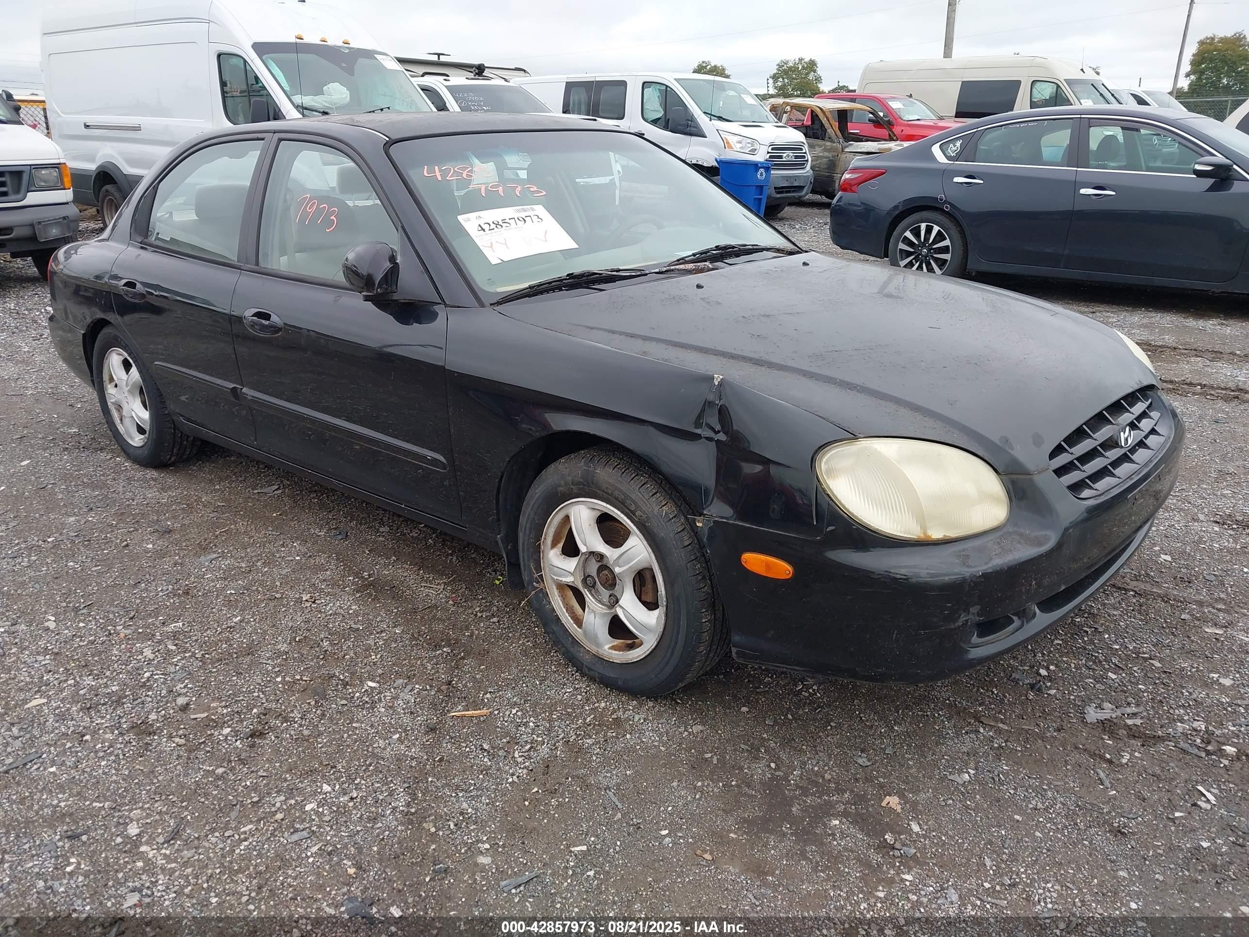 2001 Hyundai Sonata   Черный vin: KMHWF25S11A429315