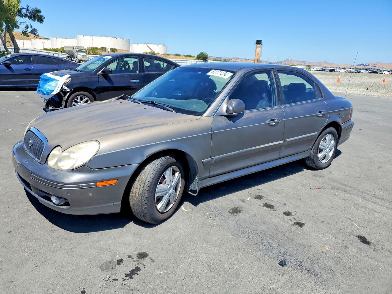 2002 Hyundai Sonata Gl Gray vin: KMHWF25S12A570807