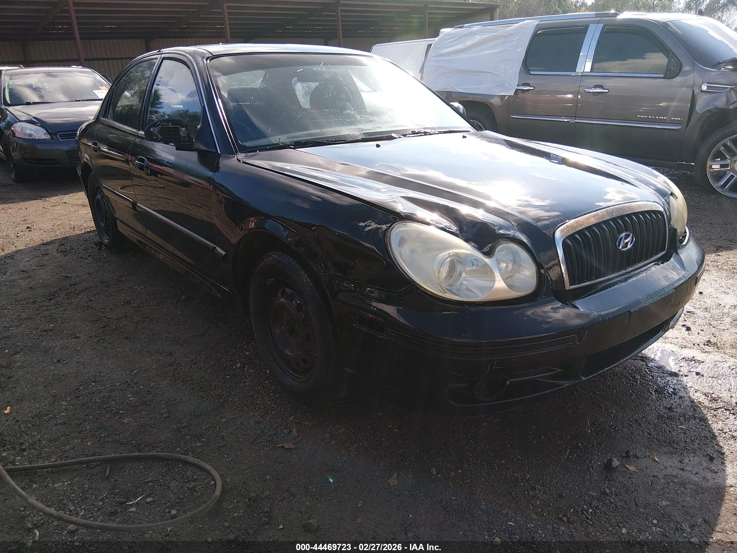 2002 Hyundai Sonata   Black vin: KMHWF25S12A590474