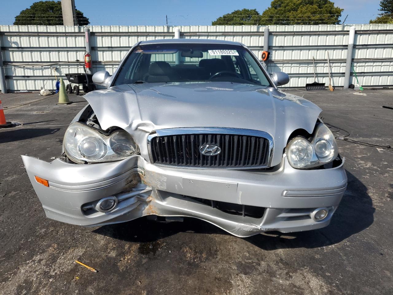 2003 Hyundai Sonata Gl Silver vin: KMHWF25S13A742092