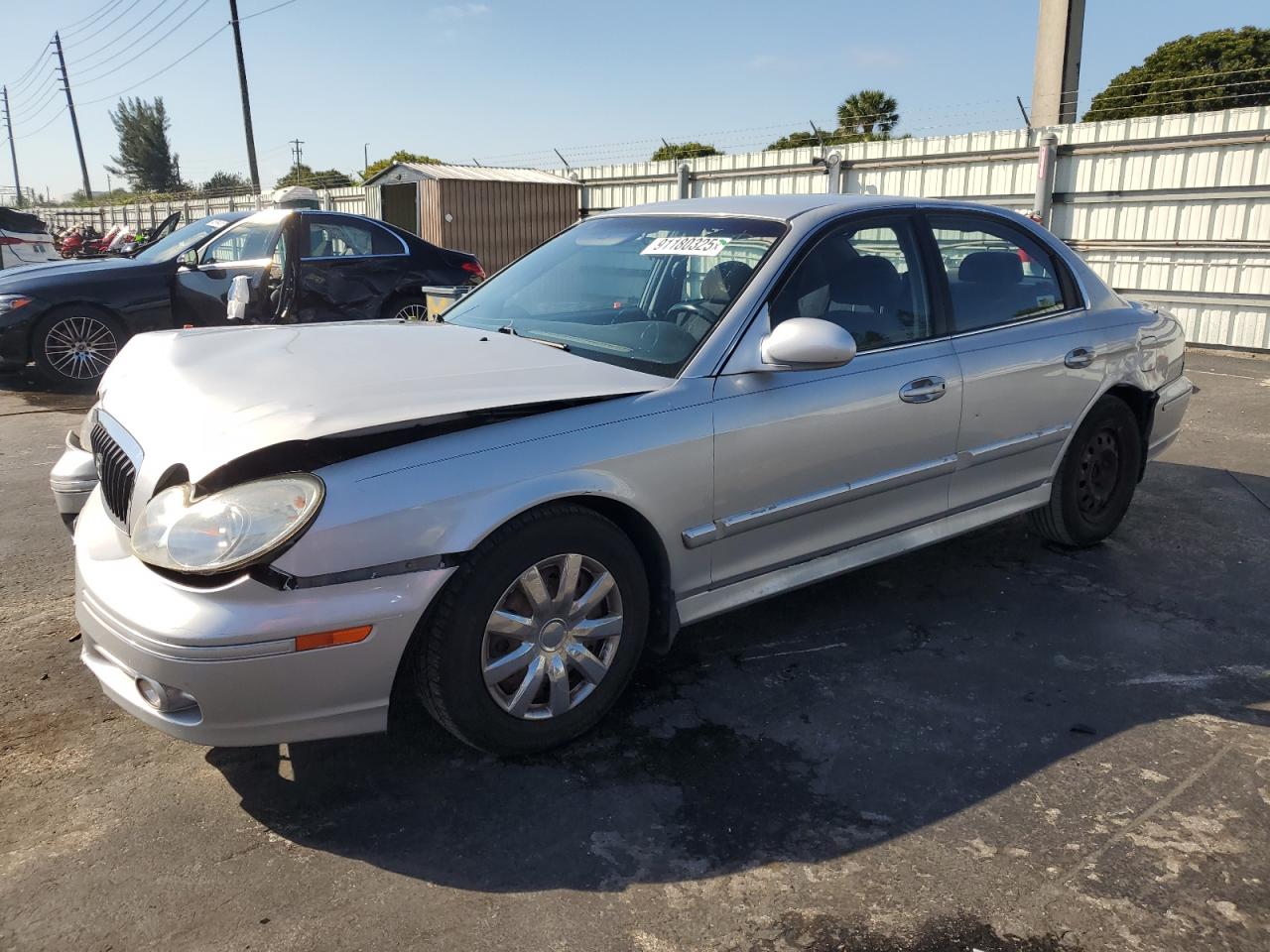 2003 Hyundai Sonata Gl Silver vin: KMHWF25S13A742092