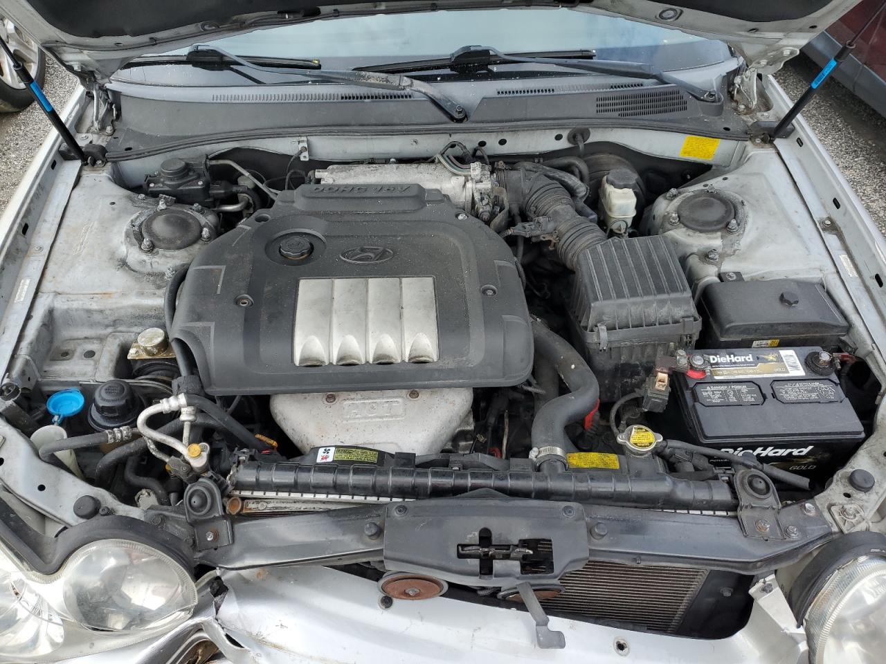 2003 Hyundai Sonata Gl Silver vin: KMHWF25S13A742092