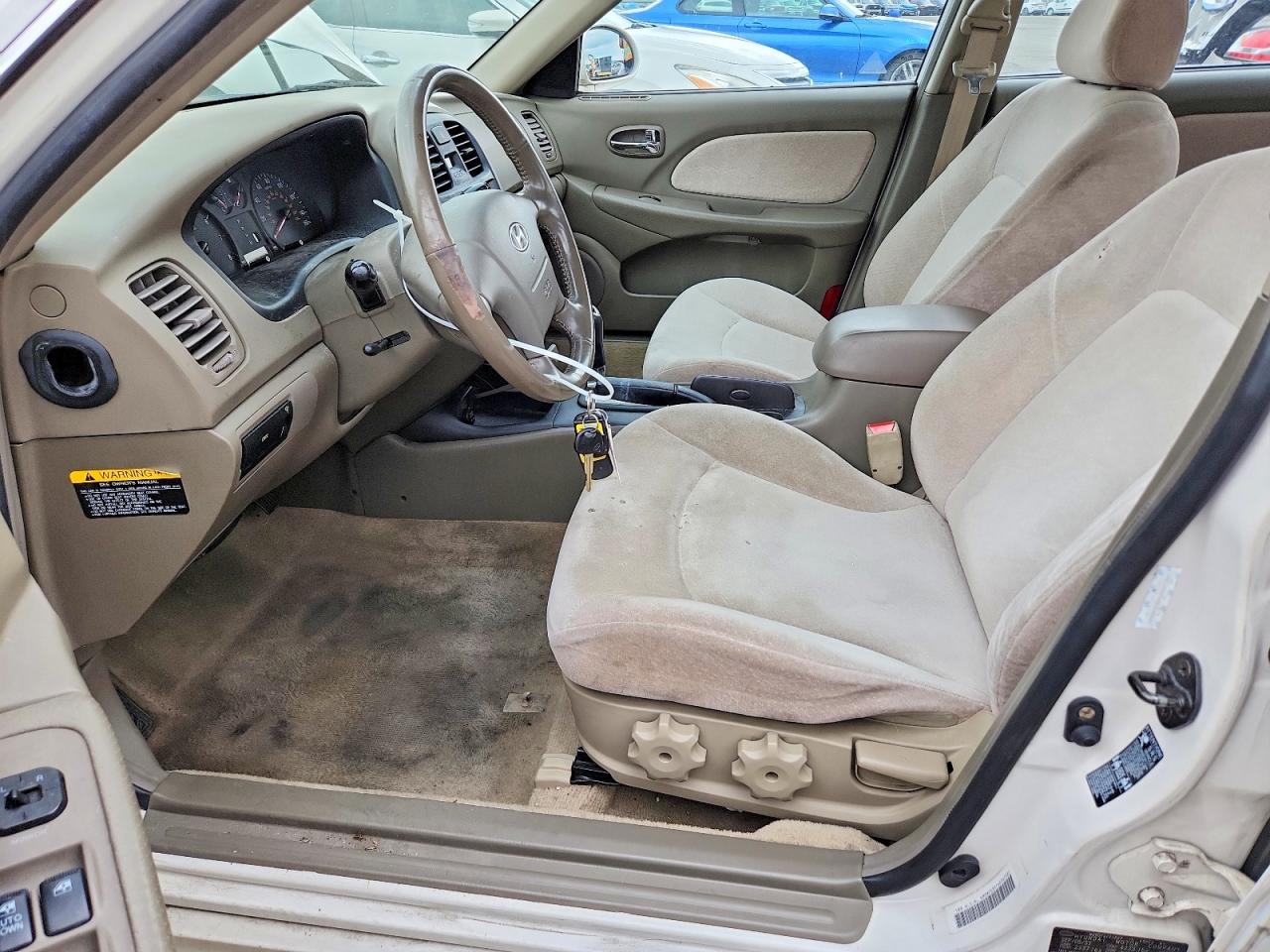 2004 Hyundai Sonata Gl White vin: KMHWF25S14A947381