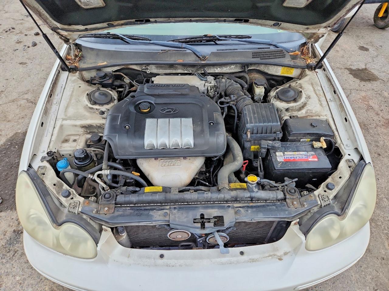 2004 Hyundai Sonata Gl White vin: KMHWF25S14A947381