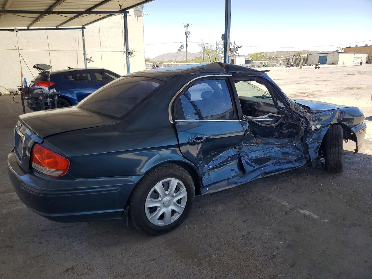2005 Hyundai Sonata Gl Blue vin: KMHWF25S15A110941