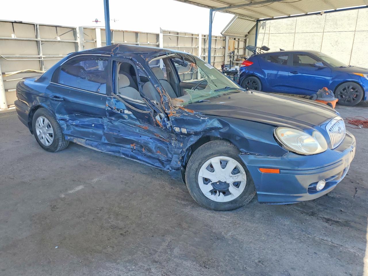 2005 Hyundai Sonata Gl Blue vin: KMHWF25S15A110941