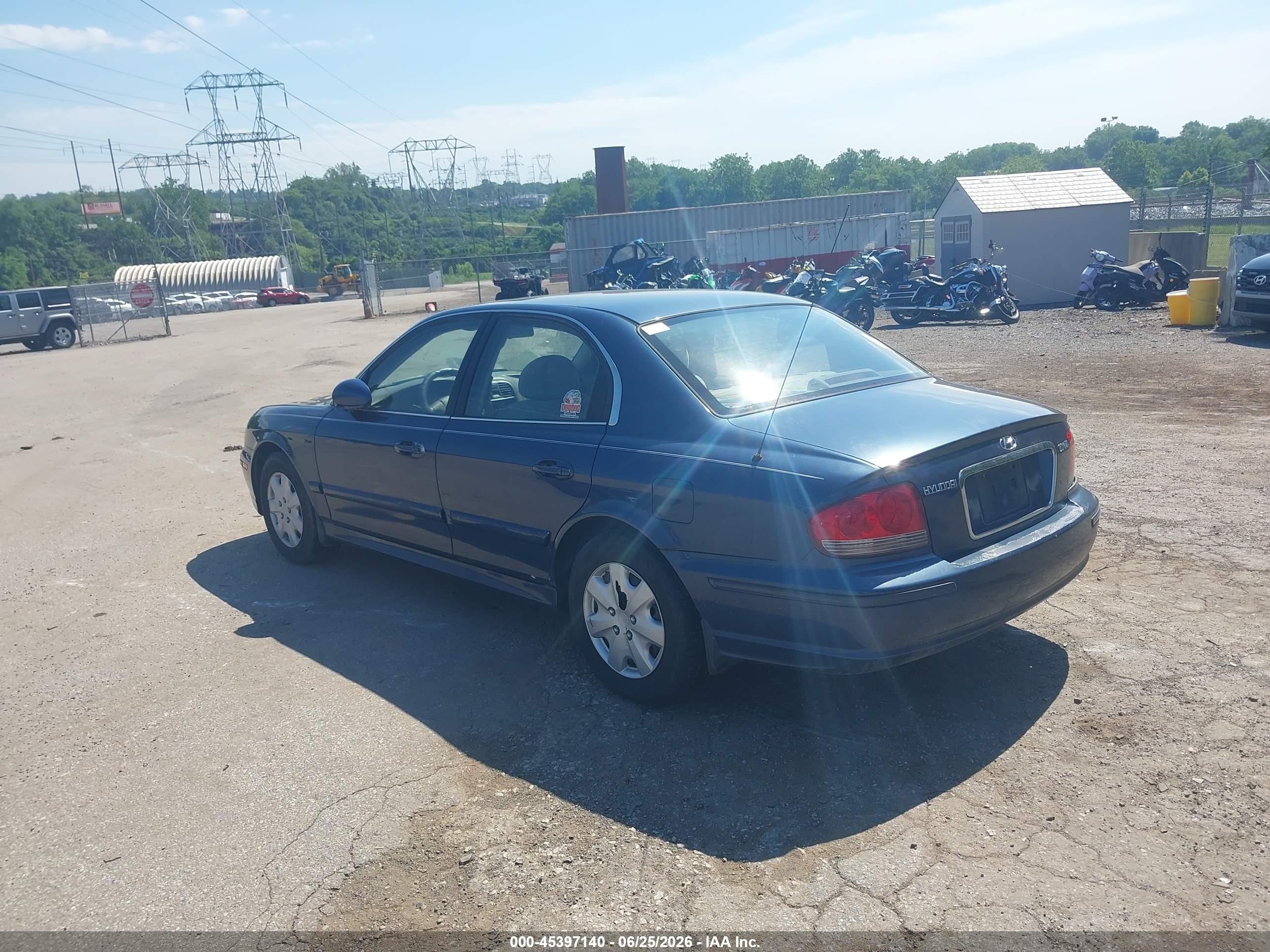 2005 Hyundai Sonata Gl Blue vin: KMHWF25S15A176163