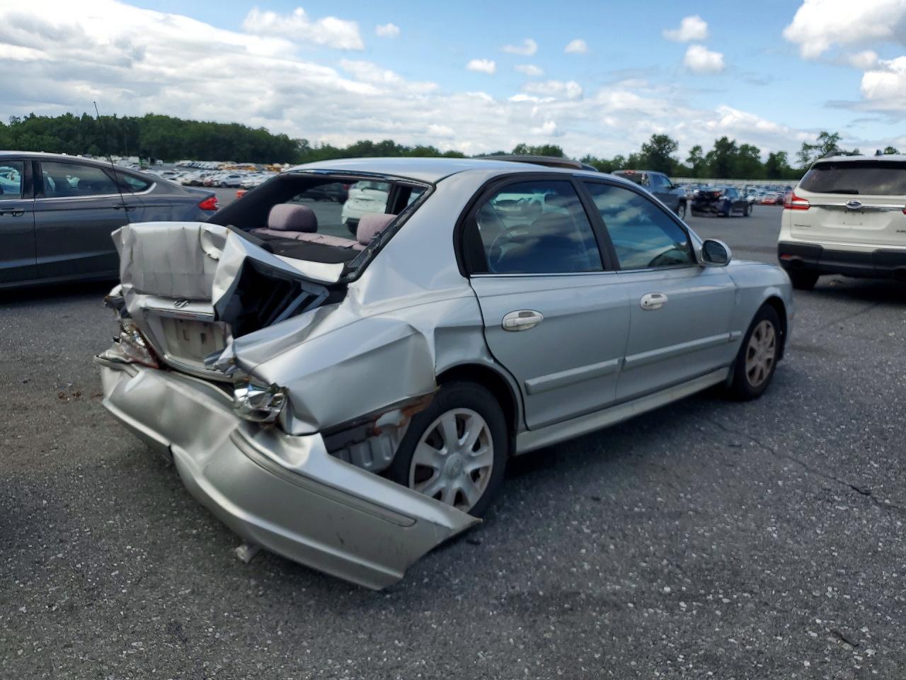 2005 Hyundai Sonata Gl Silver vin: KMHWF25S15A199295