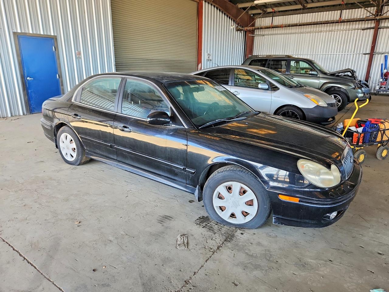 2005 Hyundai Sonata Gl Black vin: KMHWF25S25A152230