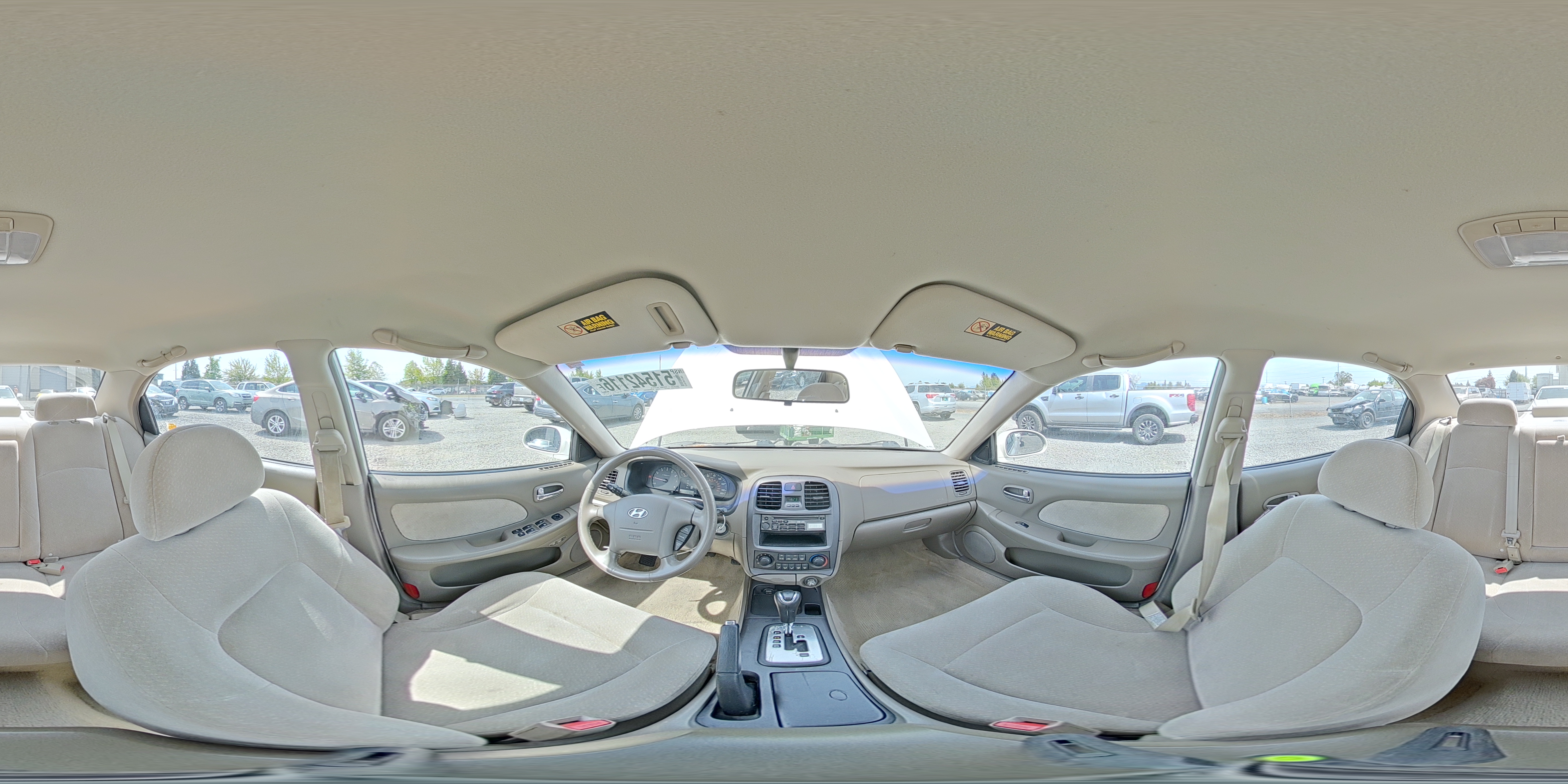 2002 Hyundai Sonata Gl White vin: KMHWF25S32A521639