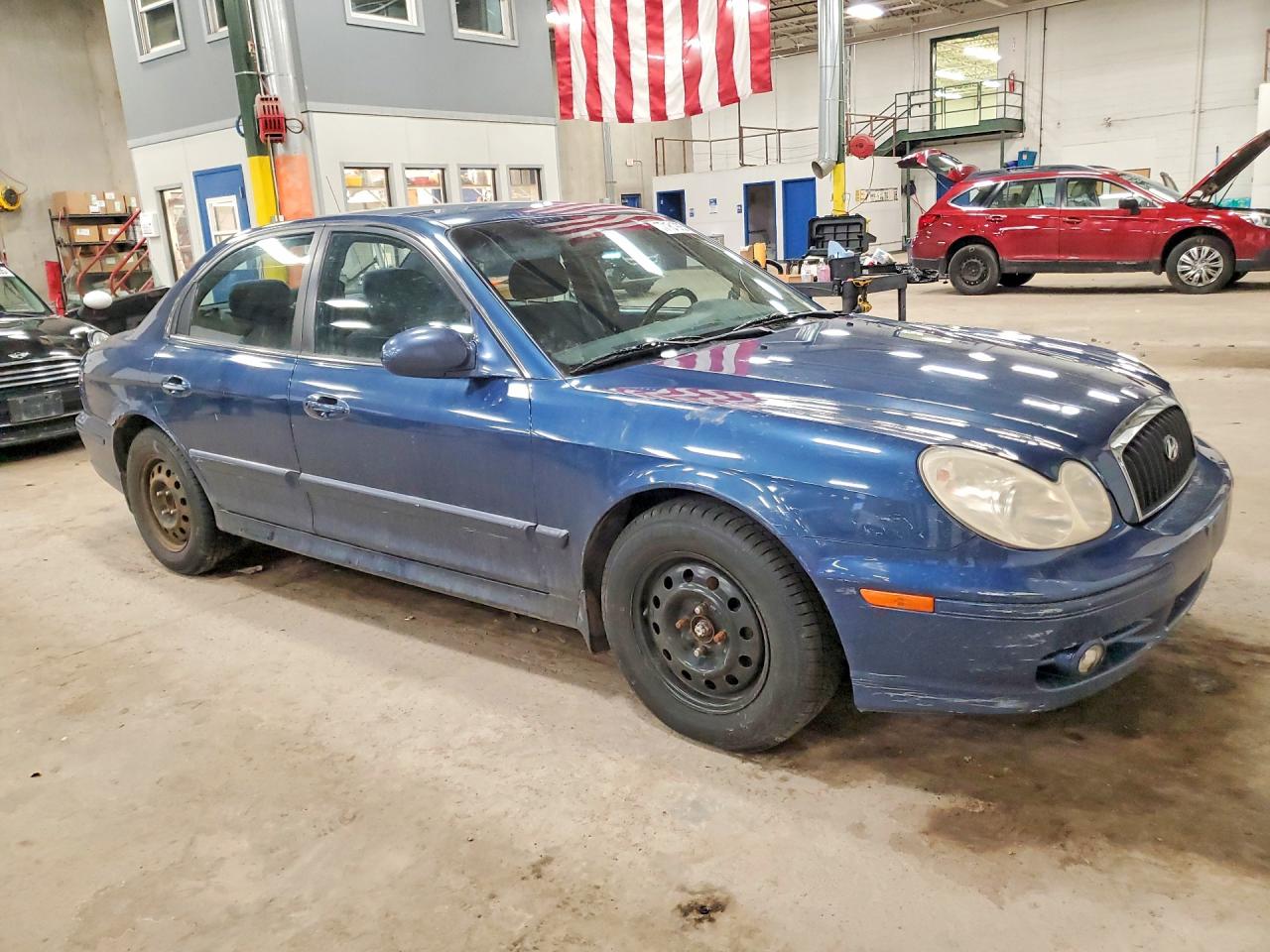 2002 Hyundai Sonata Gl Blue vin: KMHWF25S42A696739