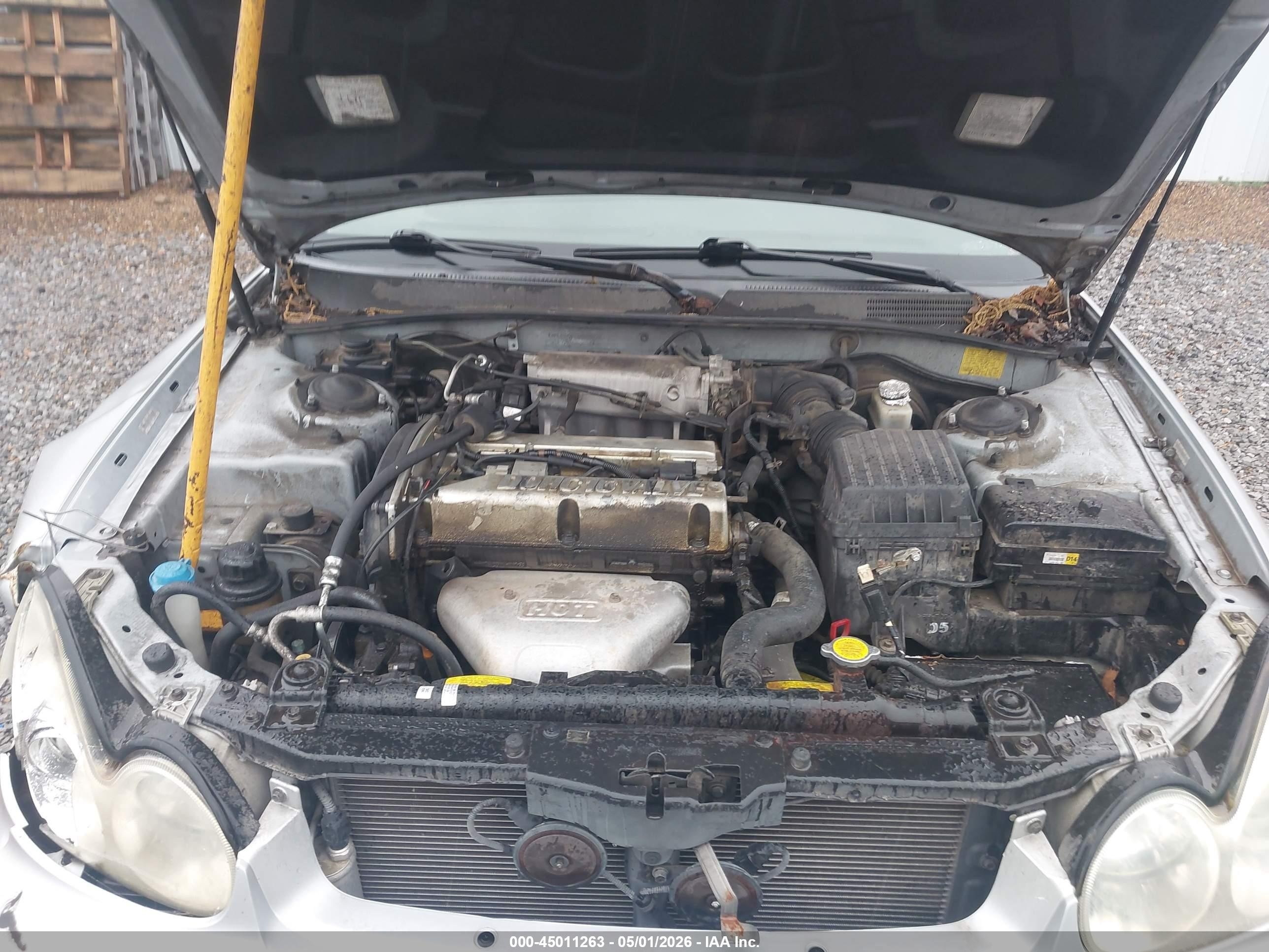 2004 Hyundai Sonata   Silver vin: KMHWF25S44A980245