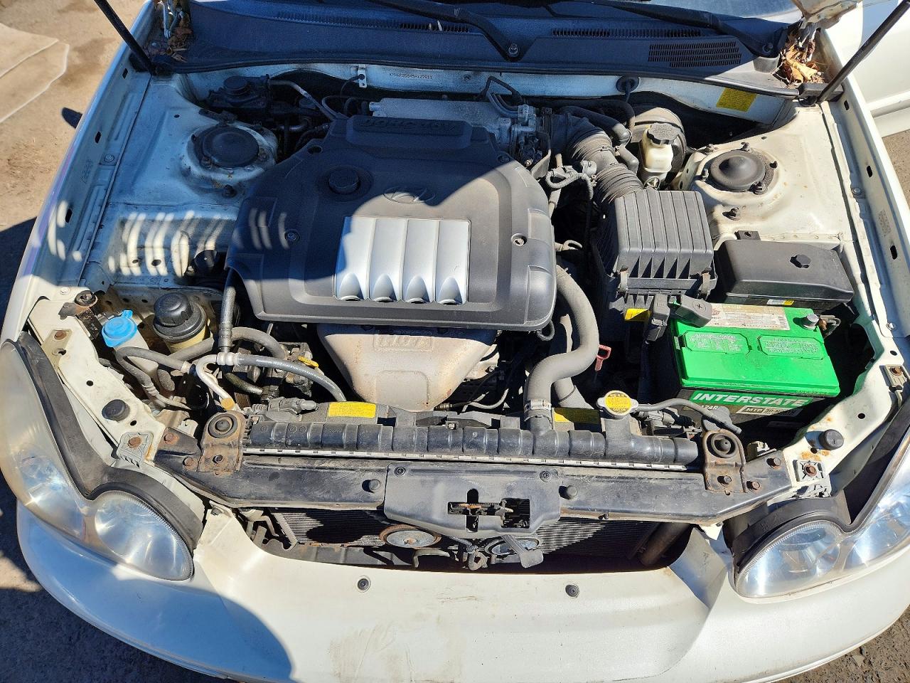 2005 Hyundai Sonata Gl White vin: KMHWF25S45A127619