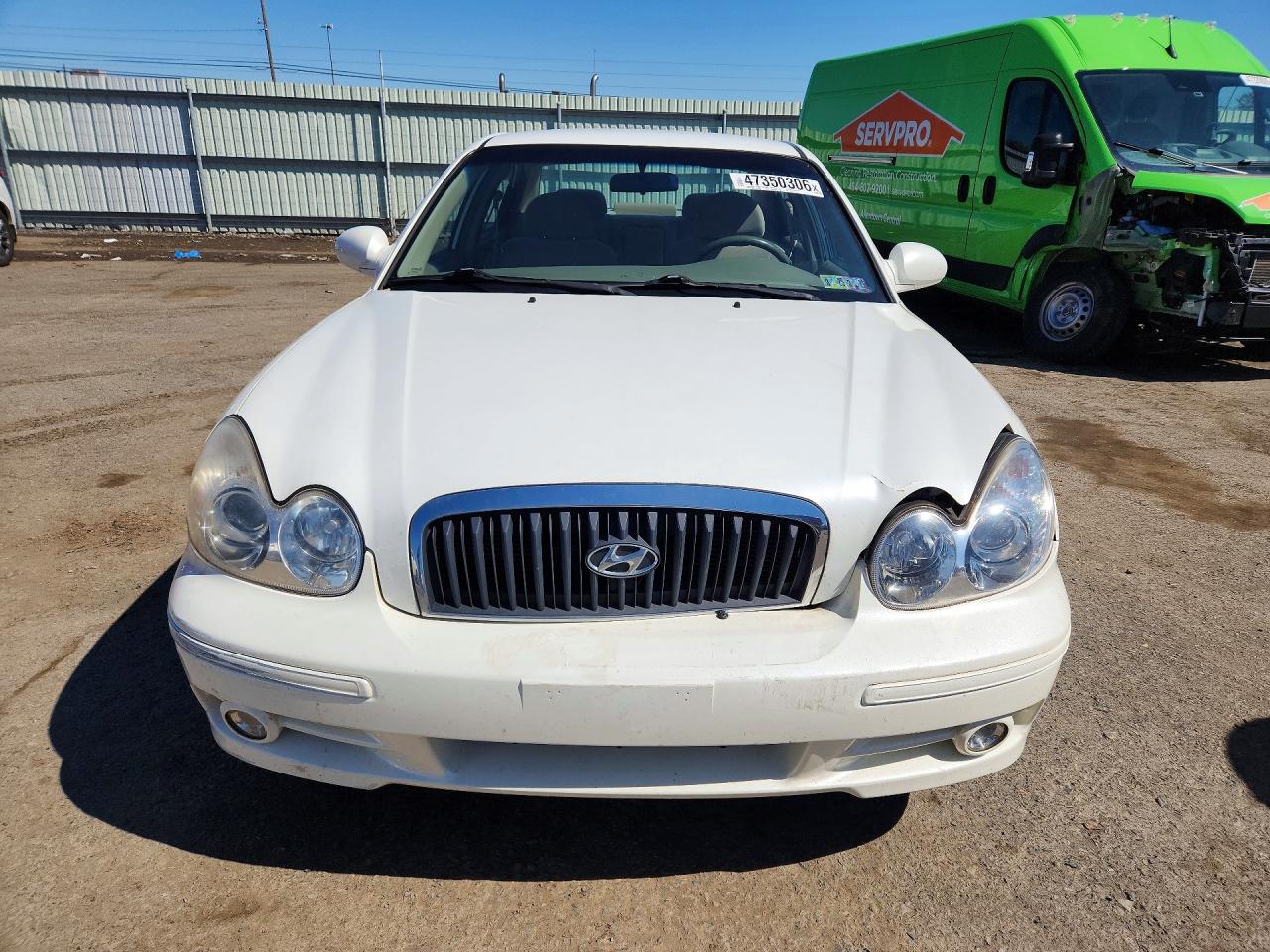 2005 Hyundai Sonata Gl White vin: KMHWF25S45A127619