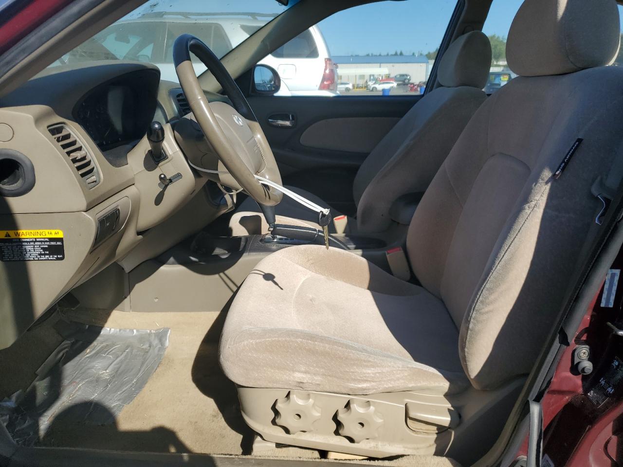 2002 Hyundai Sonata Gl Burgundy vin: KMHWF25S62A709085