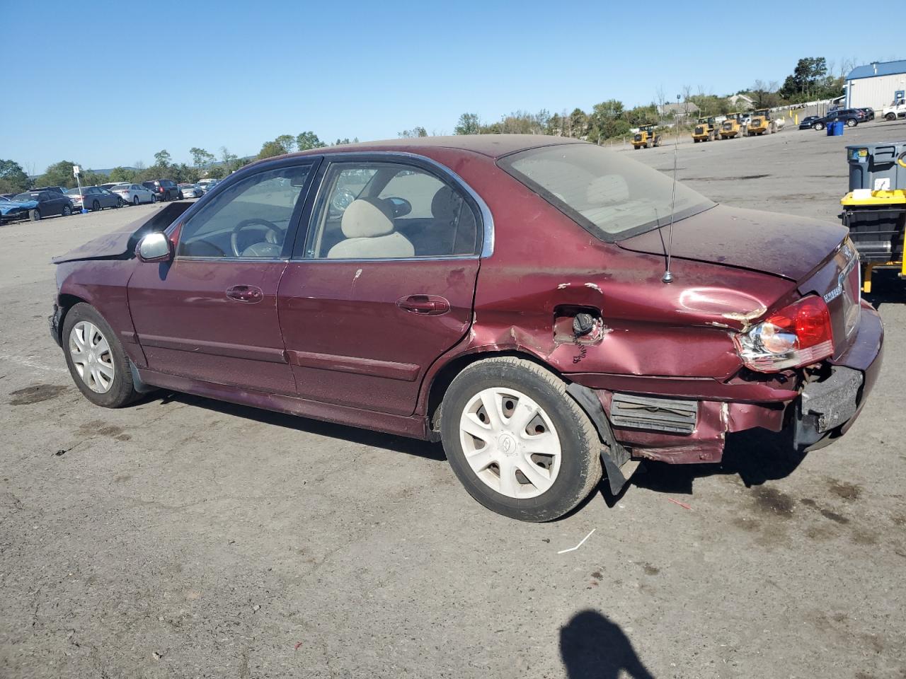 2002 Hyundai Sonata Gl Burgundy vin: KMHWF25S62A709085