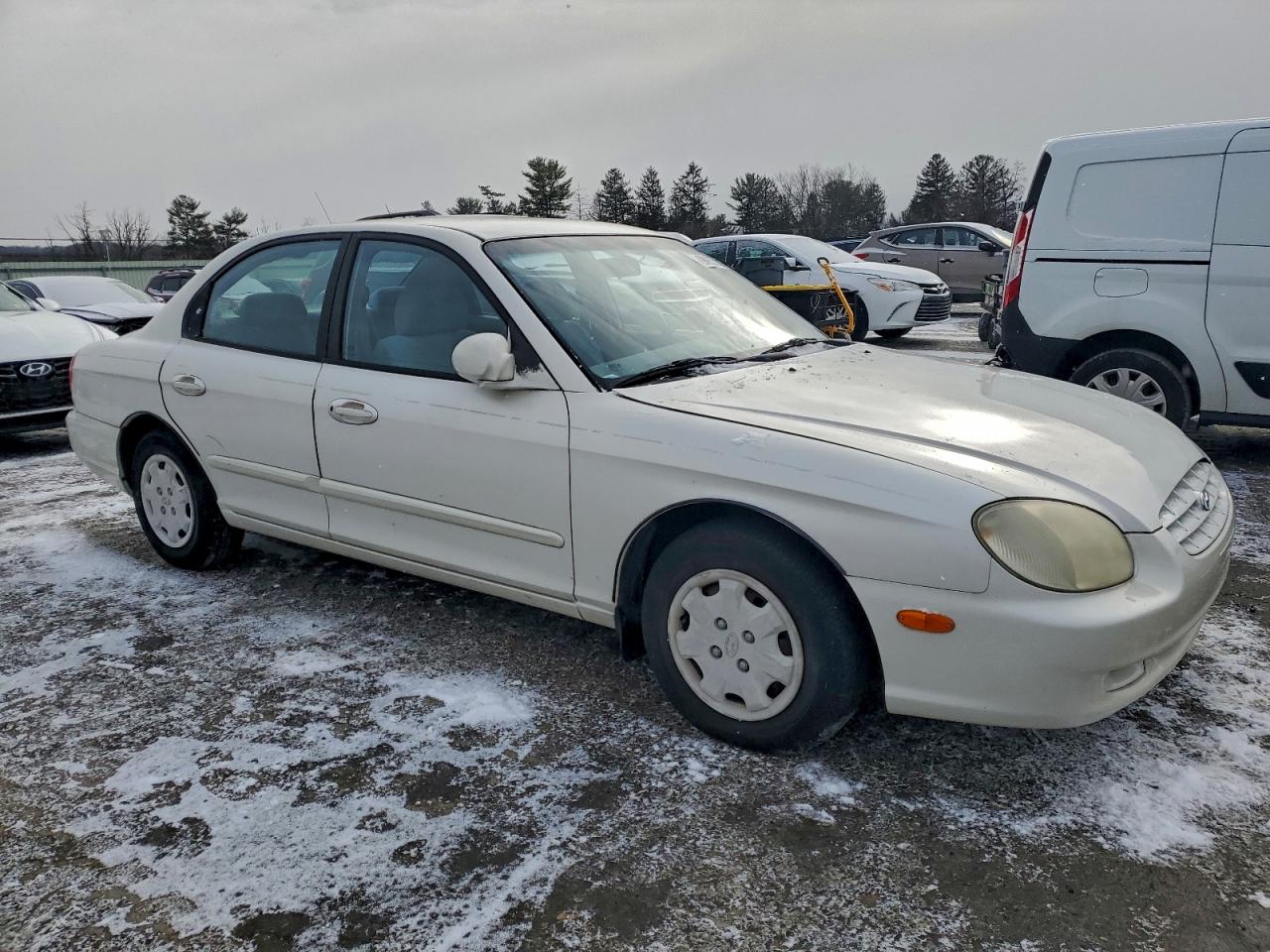 1999 Hyundai Sonata Gl White vin: KMHWF25S7XA037609