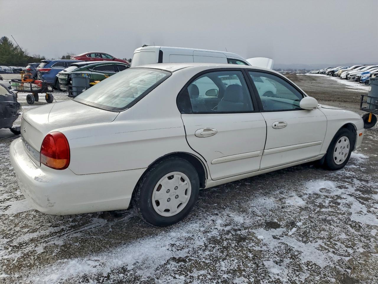 1999 Hyundai Sonata Gl White vin: KMHWF25S7XA037609