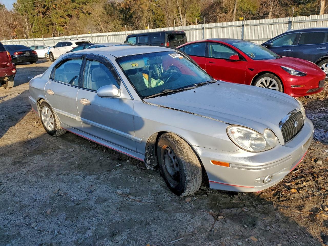 2002 Hyundai Sonata Gl Silver vin: KMHWF25S92A640117