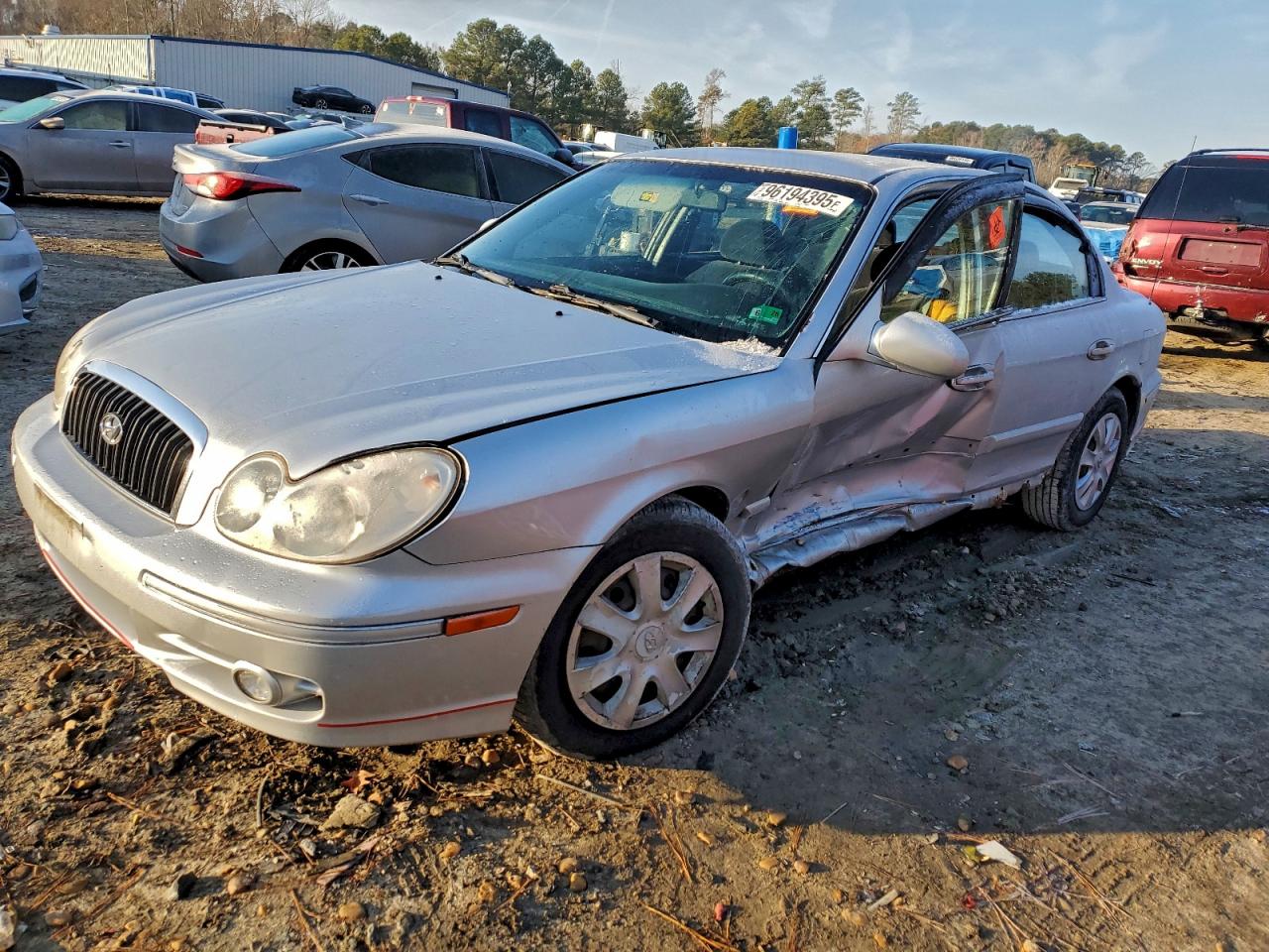 2002 Hyundai Sonata Gl Silver vin: KMHWF25S92A640117