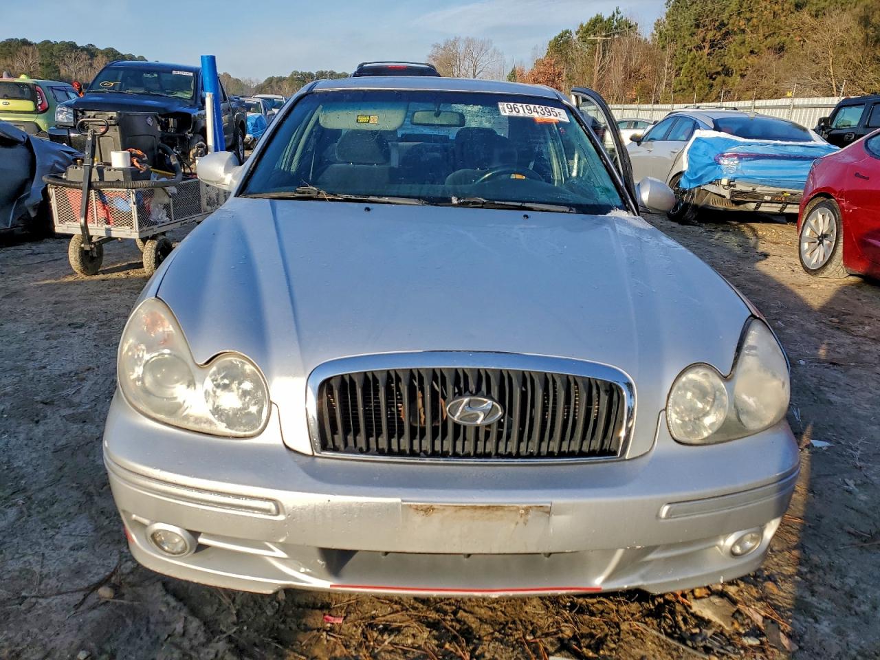 2002 Hyundai Sonata Gl Silver vin: KMHWF25S92A640117