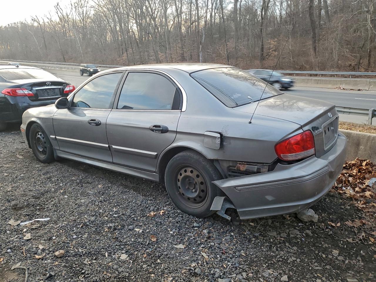 2003 Hyundai Sonata Gl Gray vin: KMHWF25S93A759268
