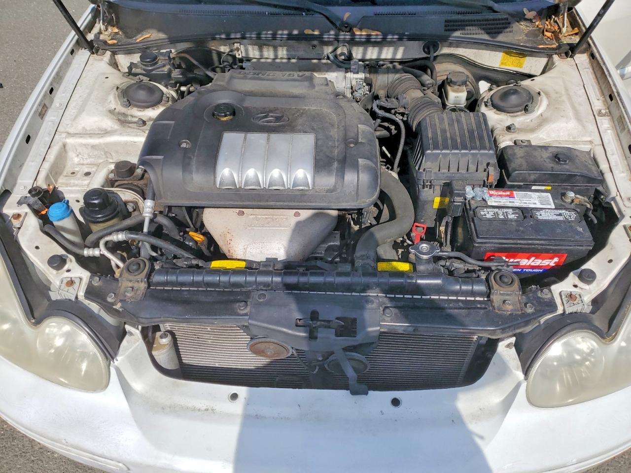 2004 Hyundai Sonata Gl White vin: KMHWF25S94A970875