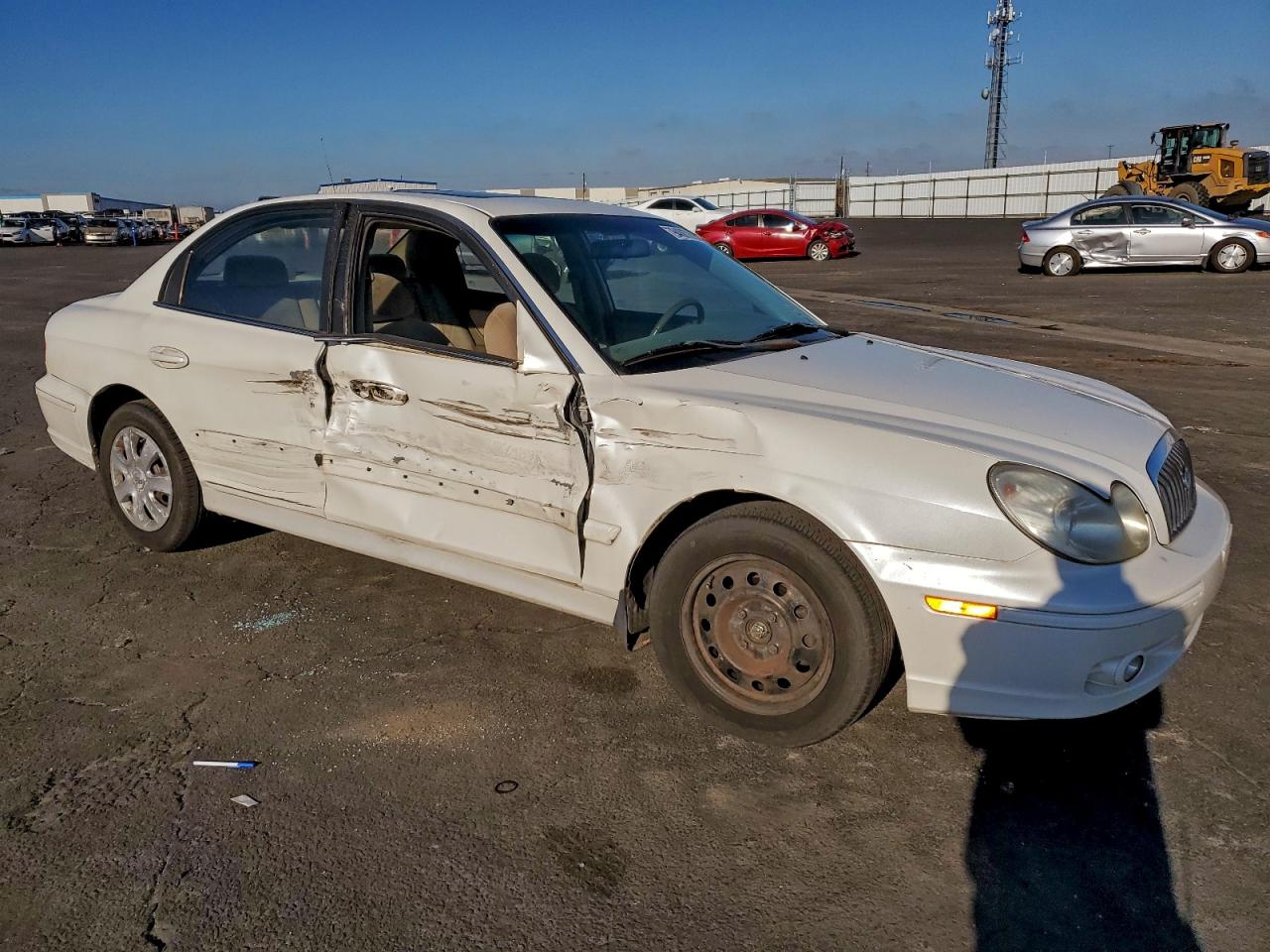 2002 Hyundai Sonata Gl White vin: KMHWF25SX2A660750