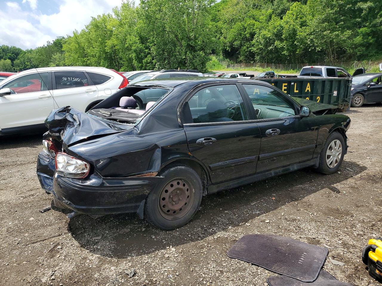 2004 Hyundai Sonata Gl Black vin: KMHWF25SX4A049975