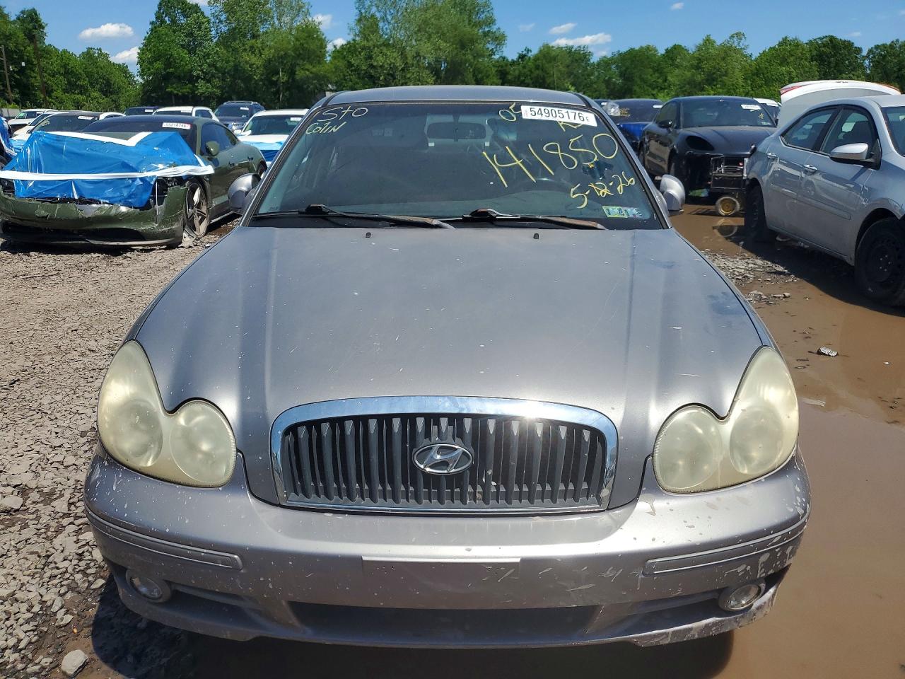 2005 Hyundai Sonata Gl Silver vin: KMHWF25SX5A141850