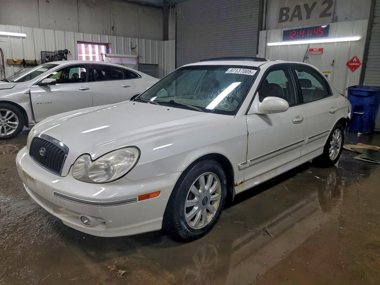 2002 Hyundai Sonata Gls White vin: KMHWF35H02A664123