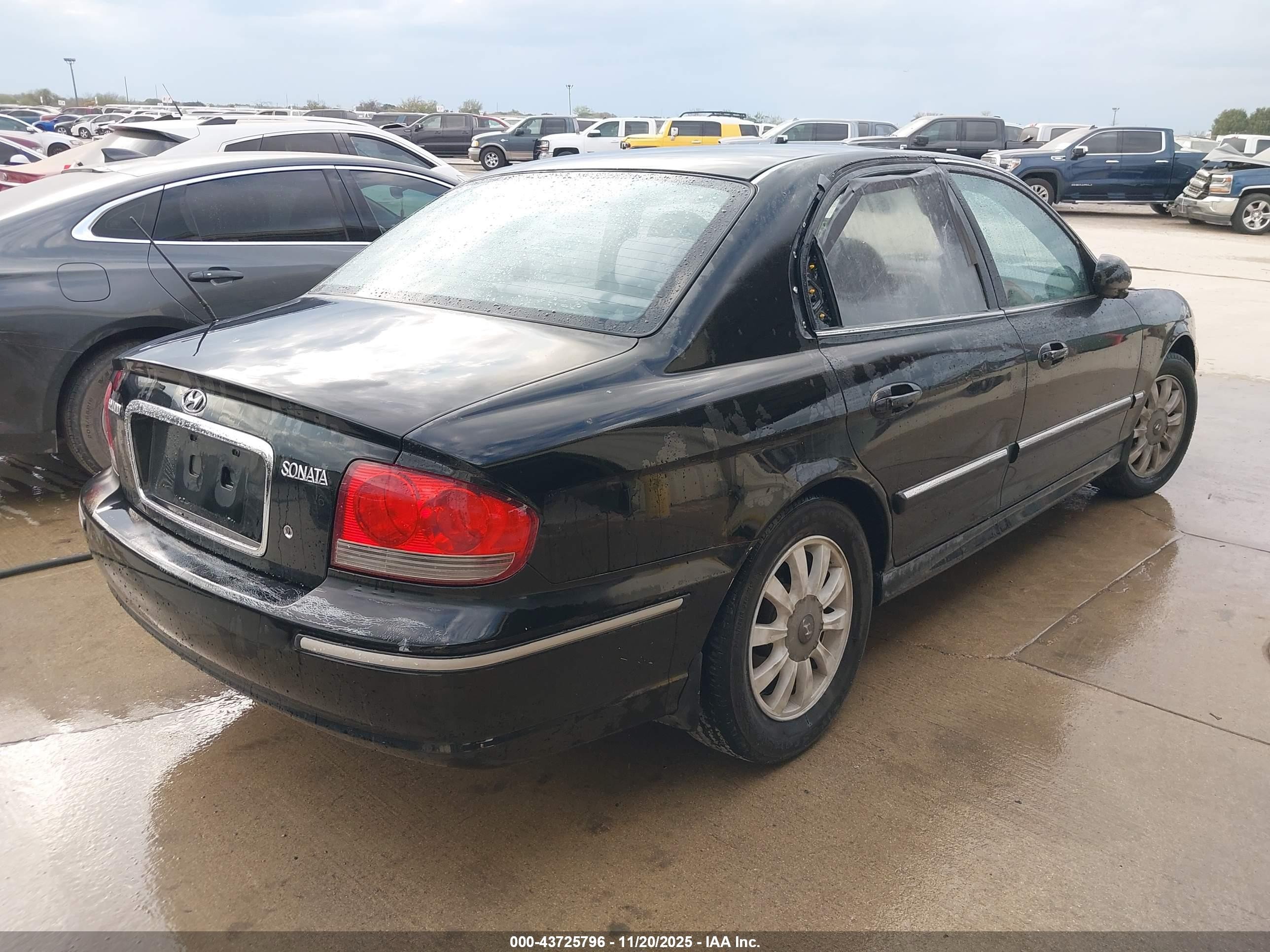 2003 Hyundai Sonata Gls/lx Black vin: KMHWF35H03A747228