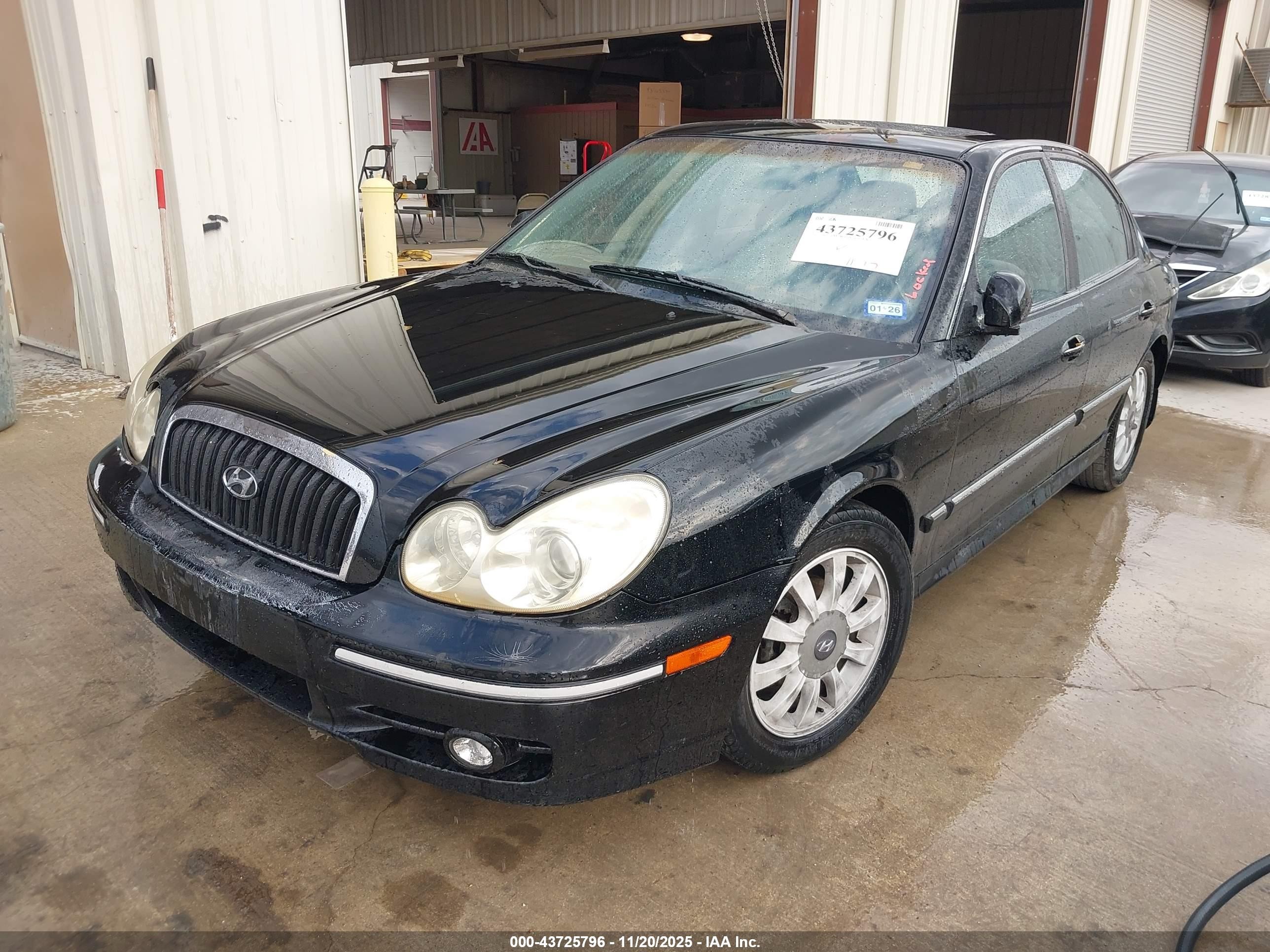 2003 Hyundai Sonata Gls/lx Black vin: KMHWF35H03A747228
