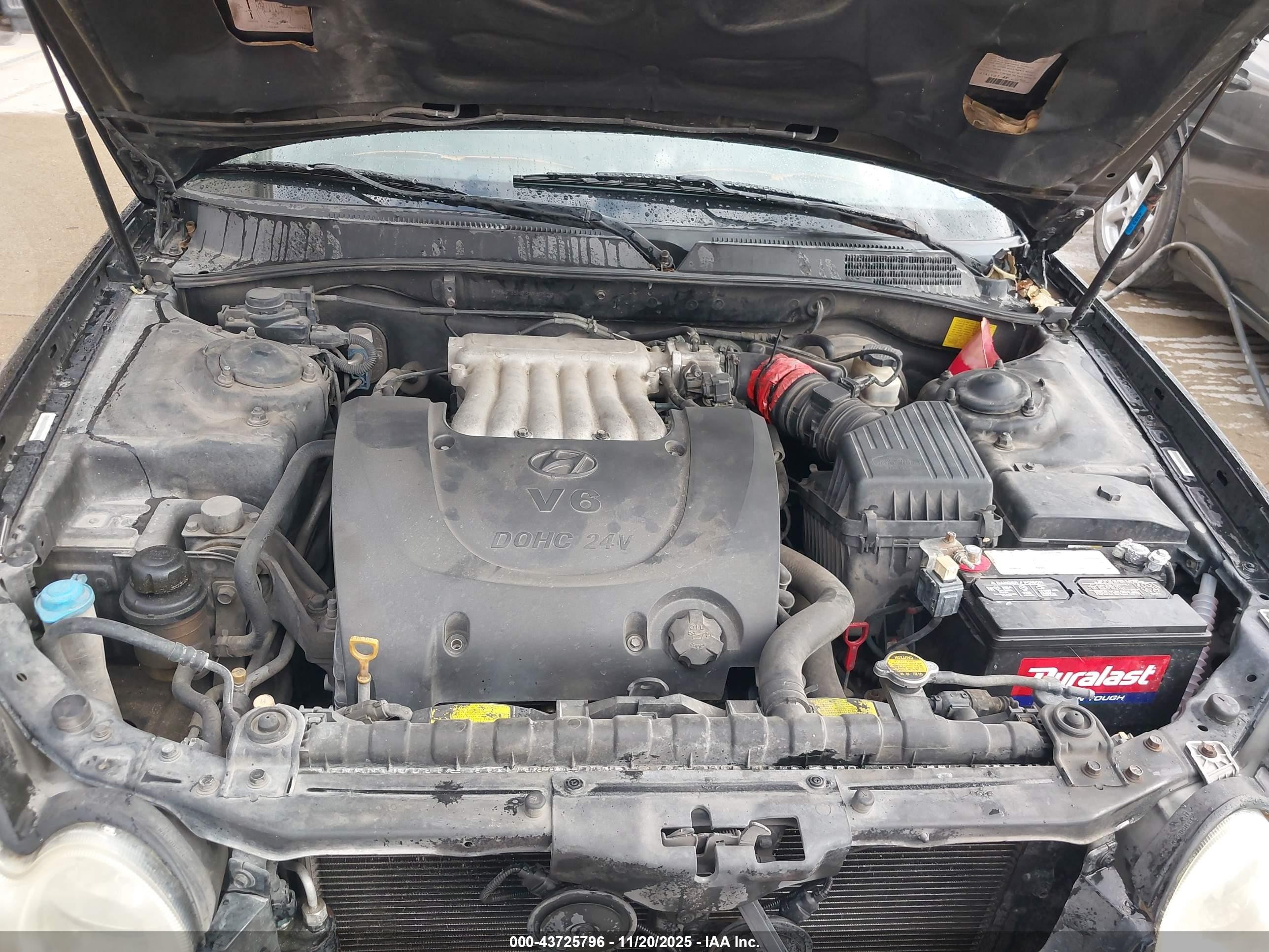 2003 Hyundai Sonata Gls/lx Black vin: KMHWF35H03A747228