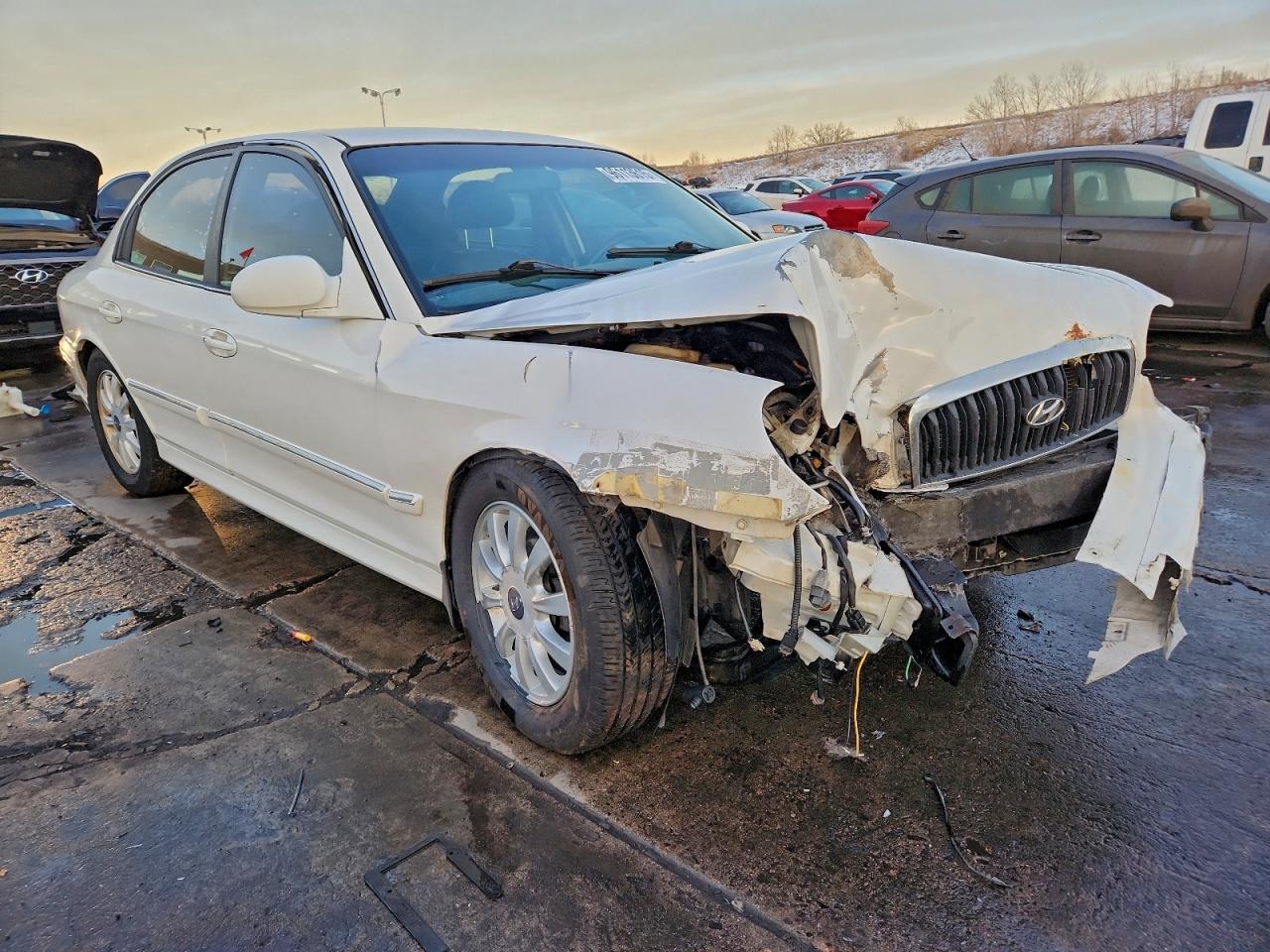 2003 Hyundai Sonata Gls White vin: KMHWF35H03A769875