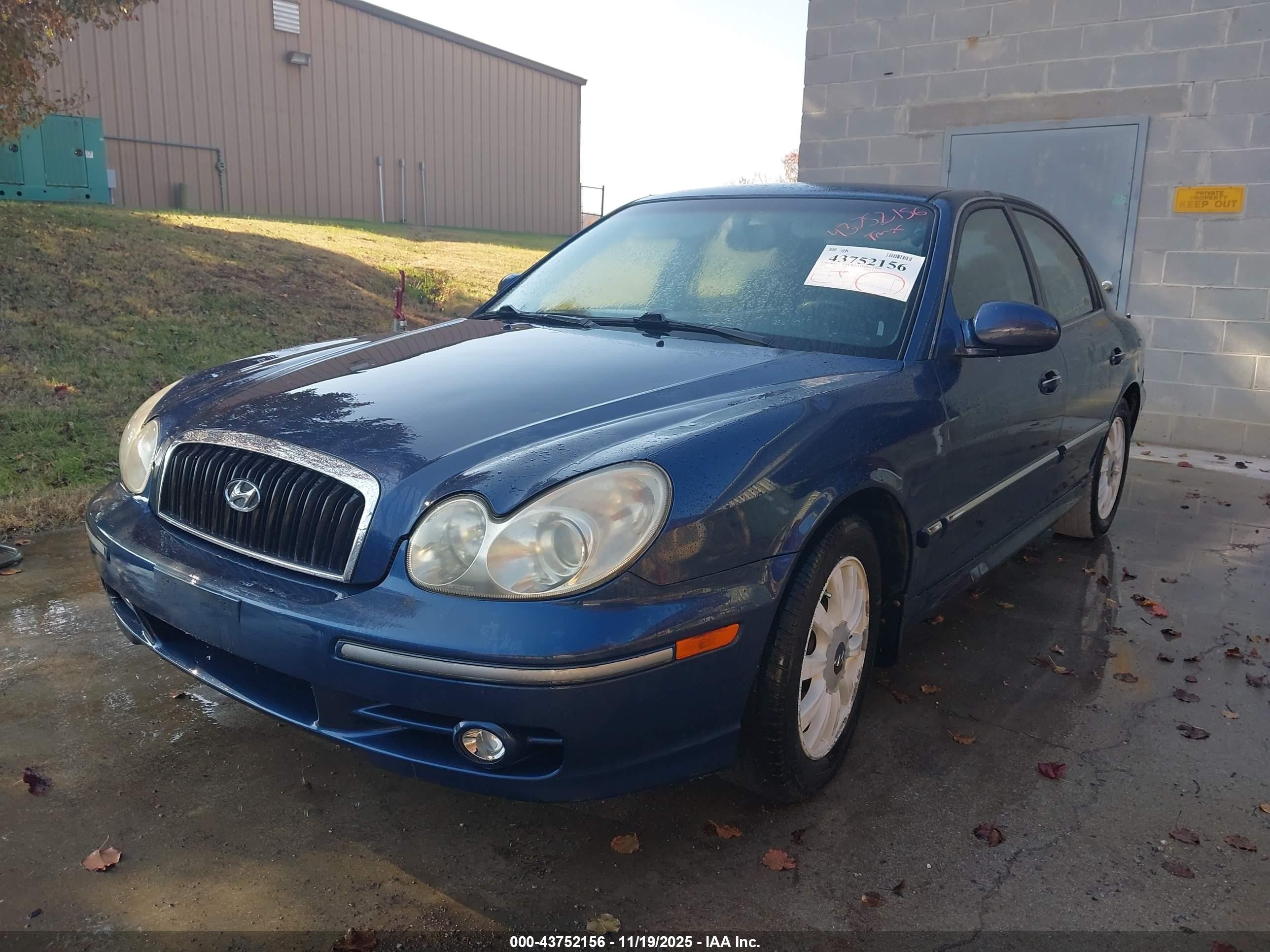 2003 Hyundai Sonata Gls/lx Blue vin: KMHWF35H03A910010