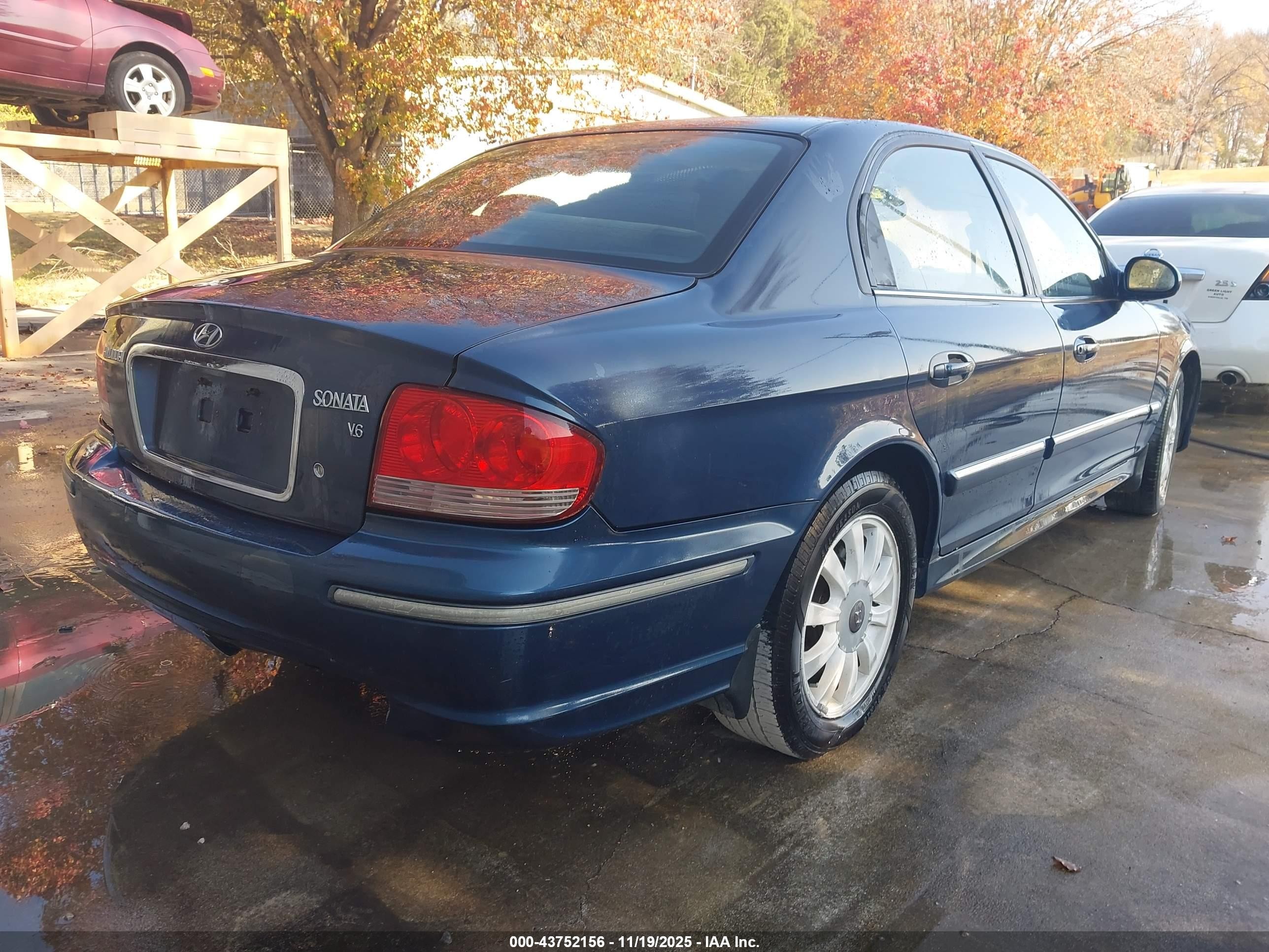 2003 Hyundai Sonata Gls/lx Blue vin: KMHWF35H03A910010