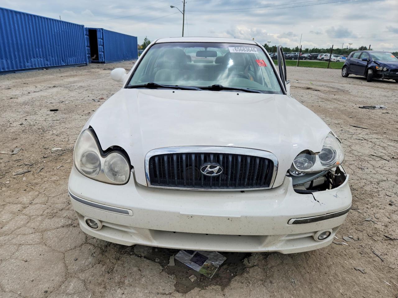 2004 Hyundai Sonata Gls White vin: KMHWF35H04A007650