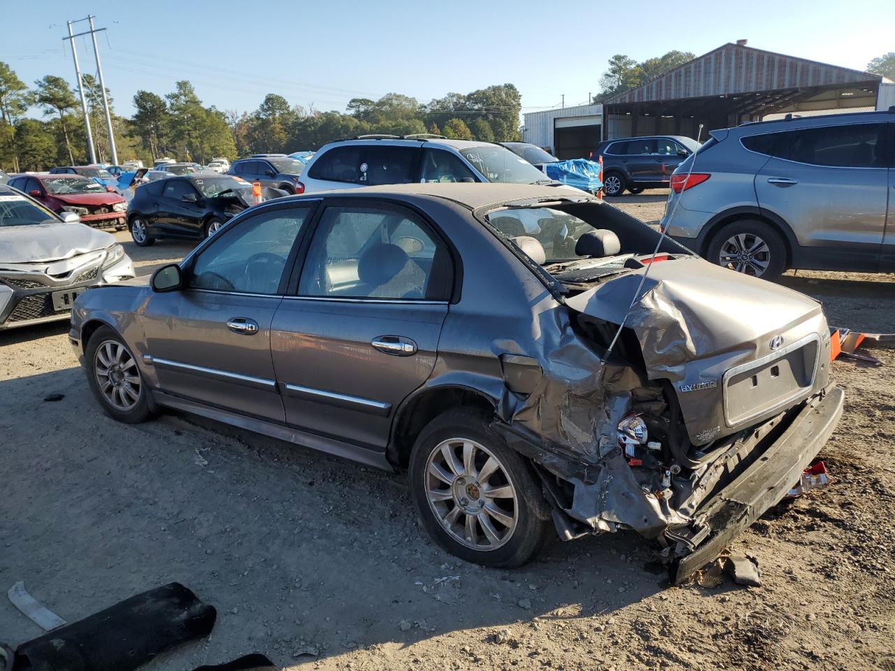 2002 Hyundai Sonata Gls Gray vin: KMHWF35H12A524565