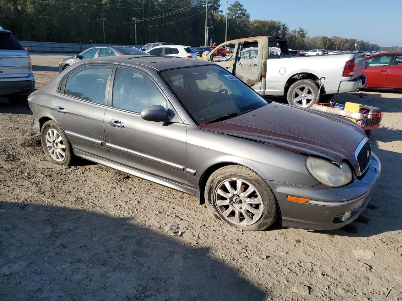 2002 Hyundai Sonata Gls Gray vin: KMHWF35H12A524565